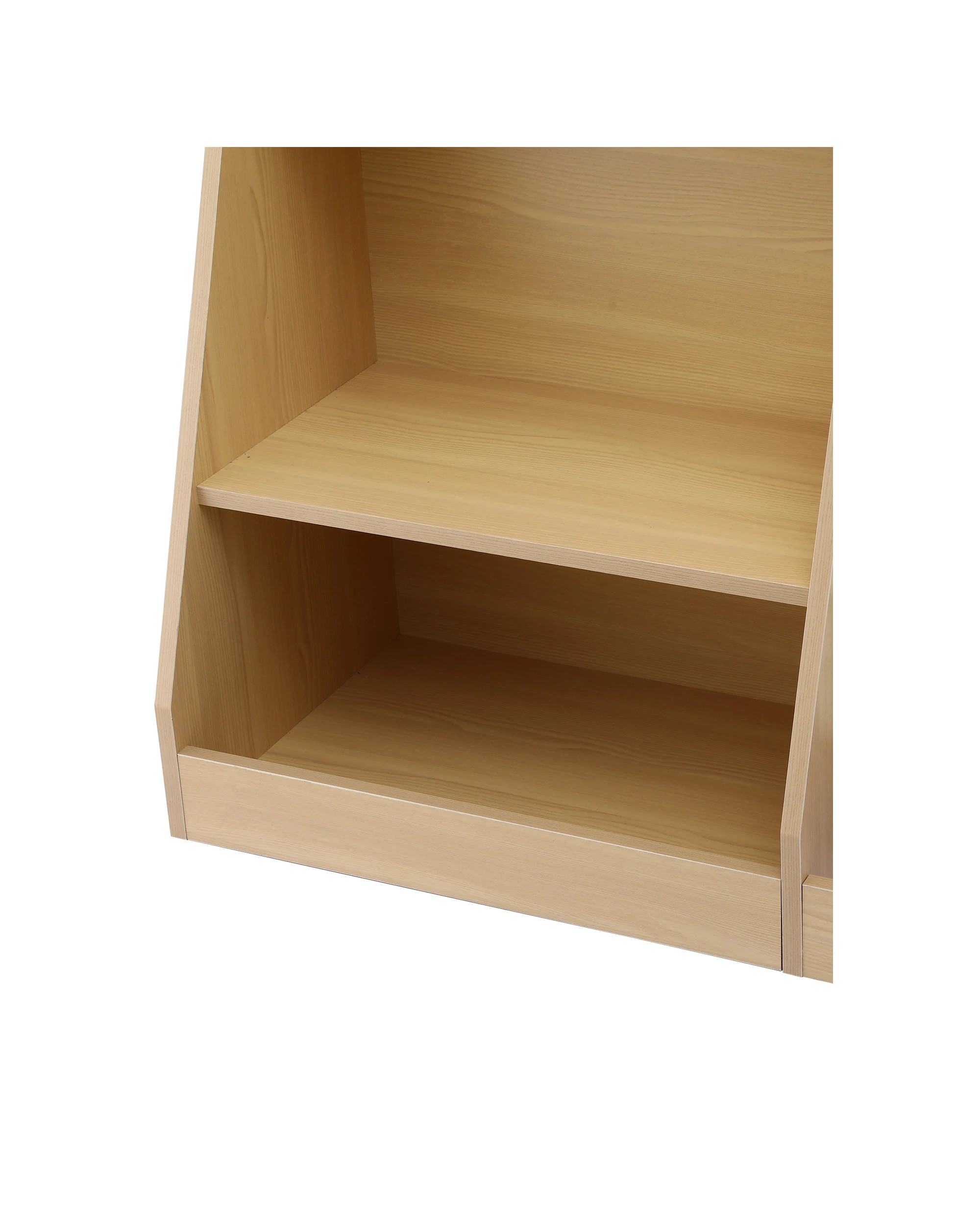 8 Keezi Kids Bookshelf  Bookcase Children Storage Rack Display Shelves Holder - Natural, 8 of 8