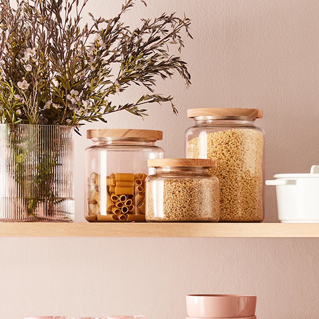 5 1.5L Glass Jar with Wood Lid, 5 of 5