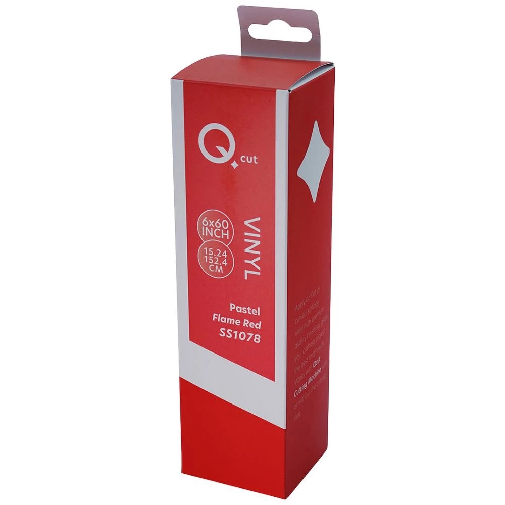 1 Qcut Classic Vinyl 6x6 Flame Red, 1 of 3
