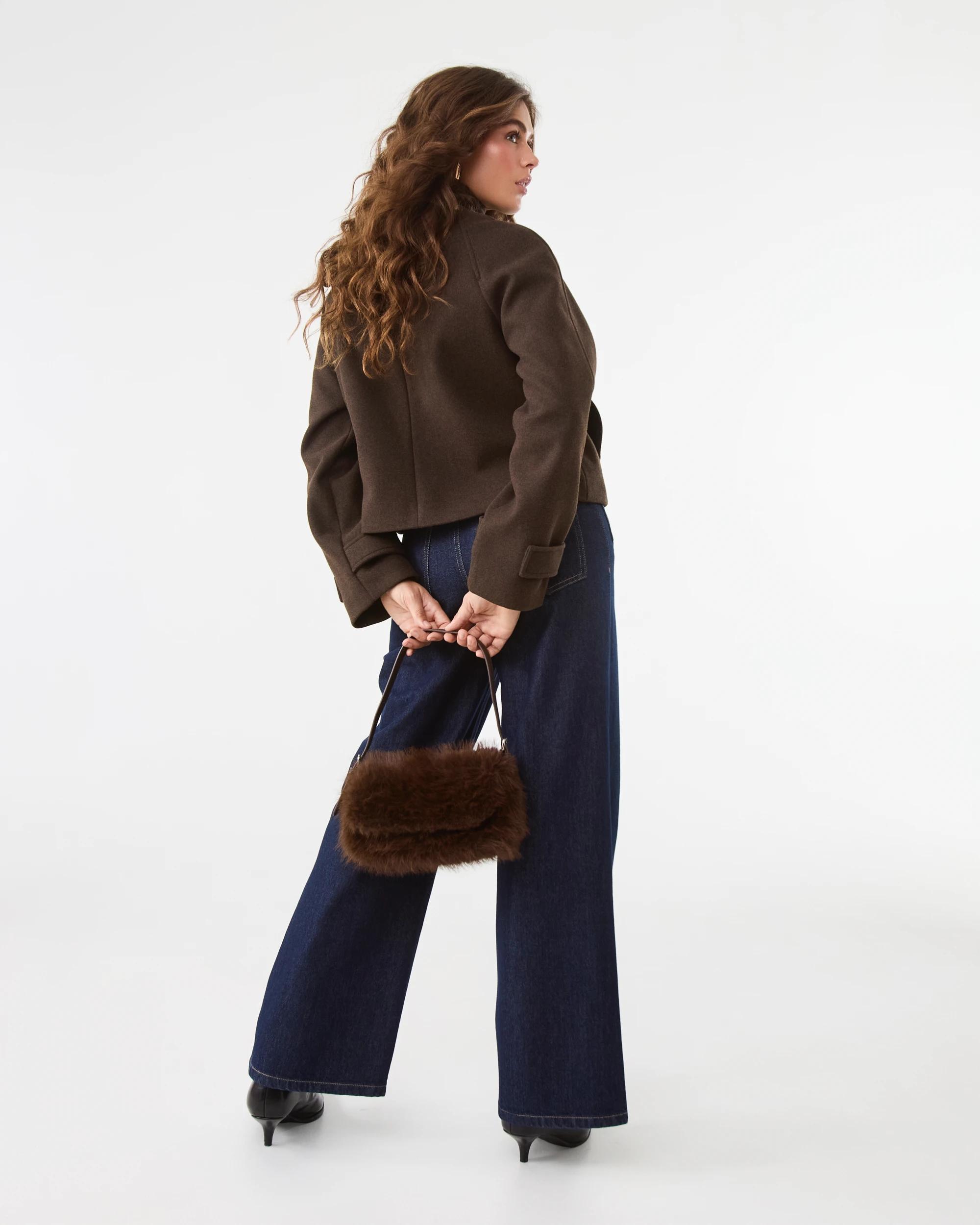 10 Funnel Neck Jacket Melt Brown, 10 of 10