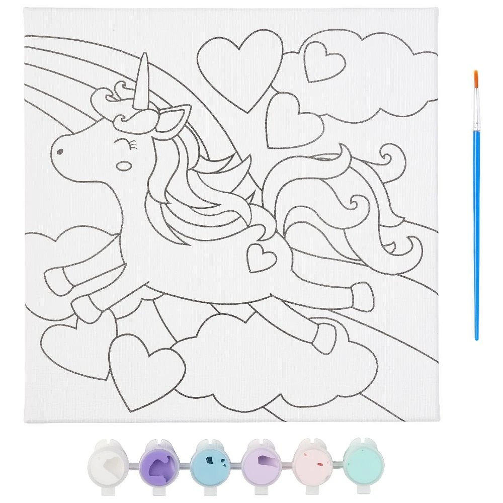 3 Kadink Canvas Painting Kit 25x25cm Unicorn, 3 of 3