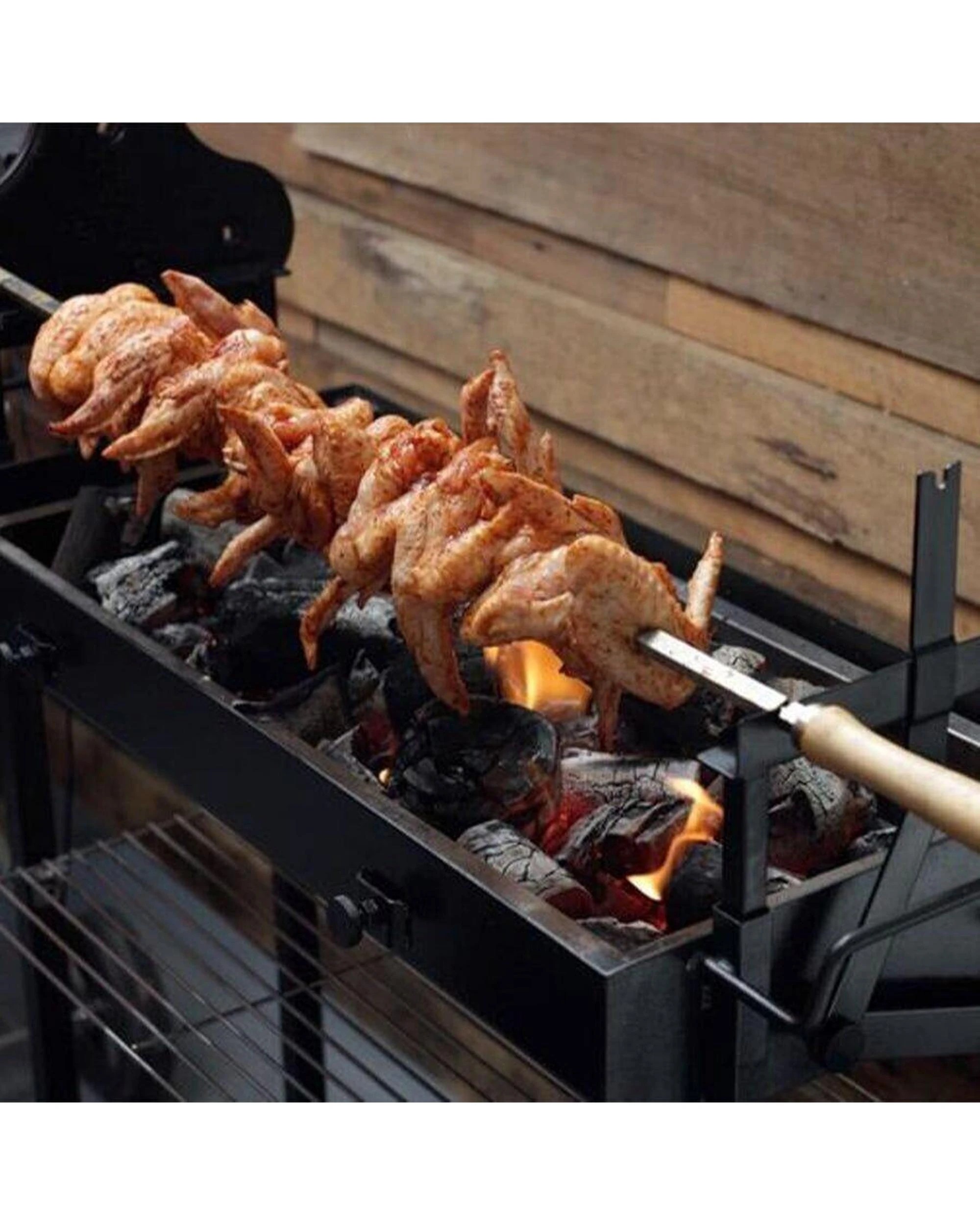 3 Flaming Coals Cyprus Spit Roast Skewer - Large - 8mm x 820mm, 3 of 8