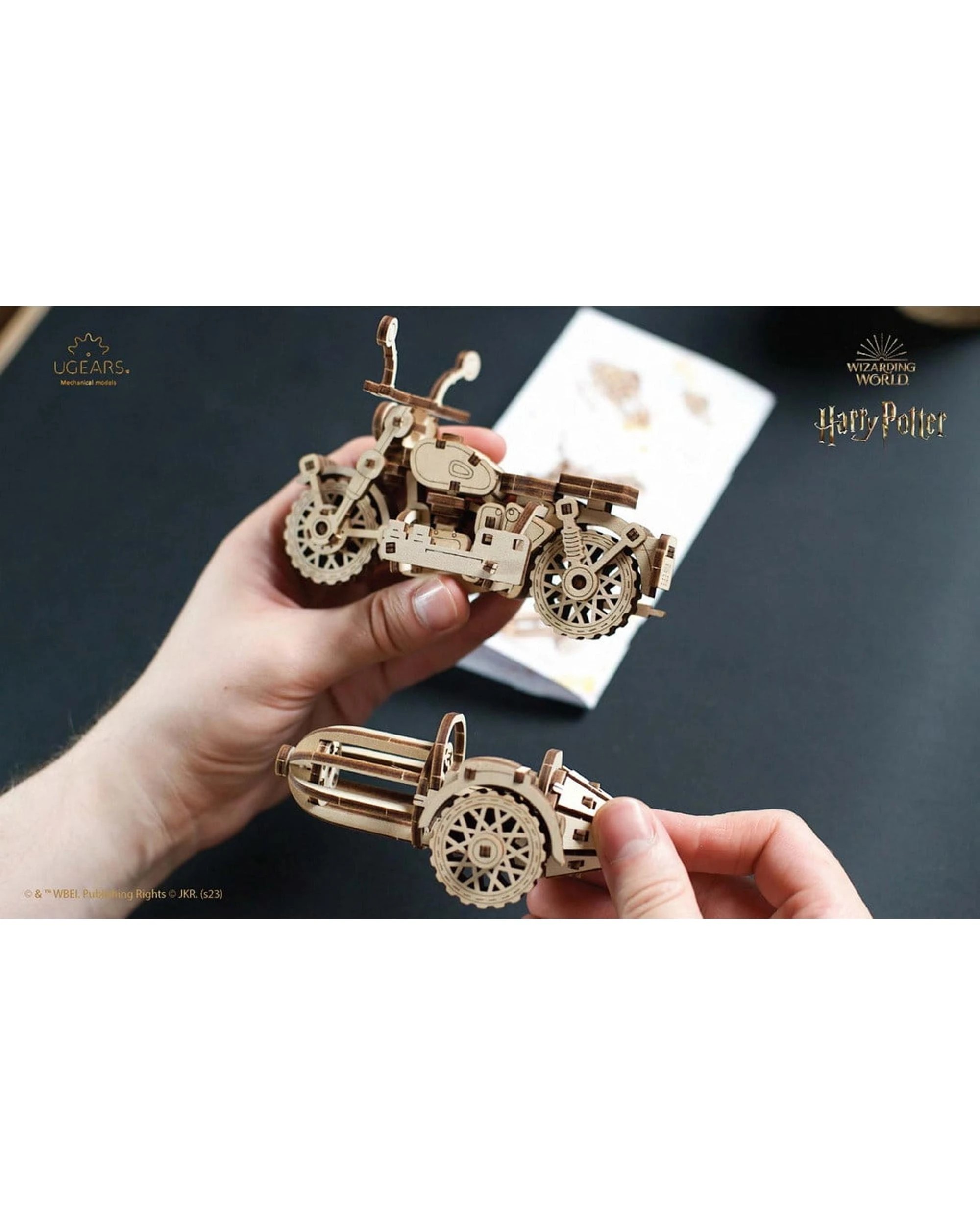 5 UGears Harry Potter Hagrid's Flying Motor Bike Model Kit, 5 of 5