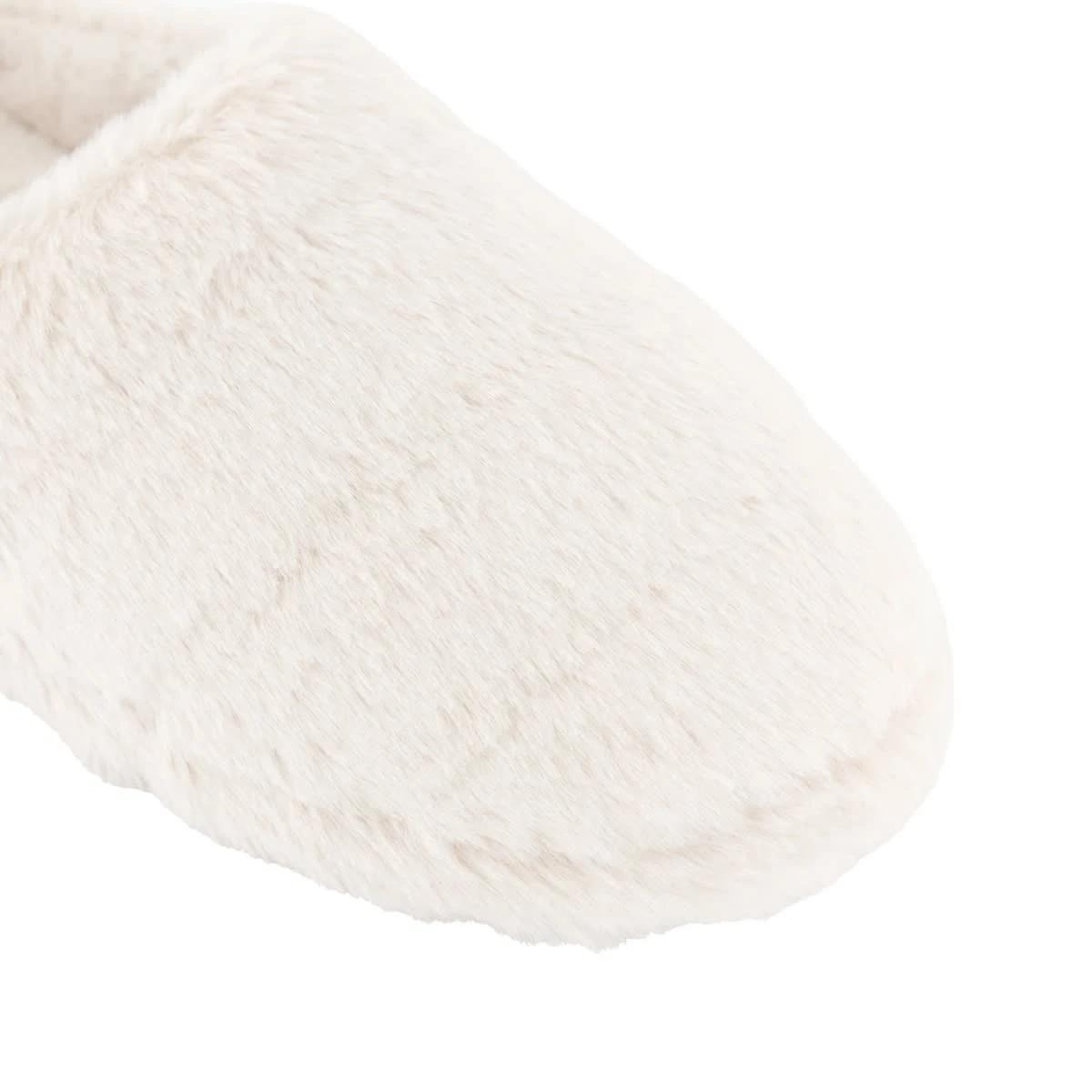 3 Quilted Scuffs Snw White, 3 of 3
