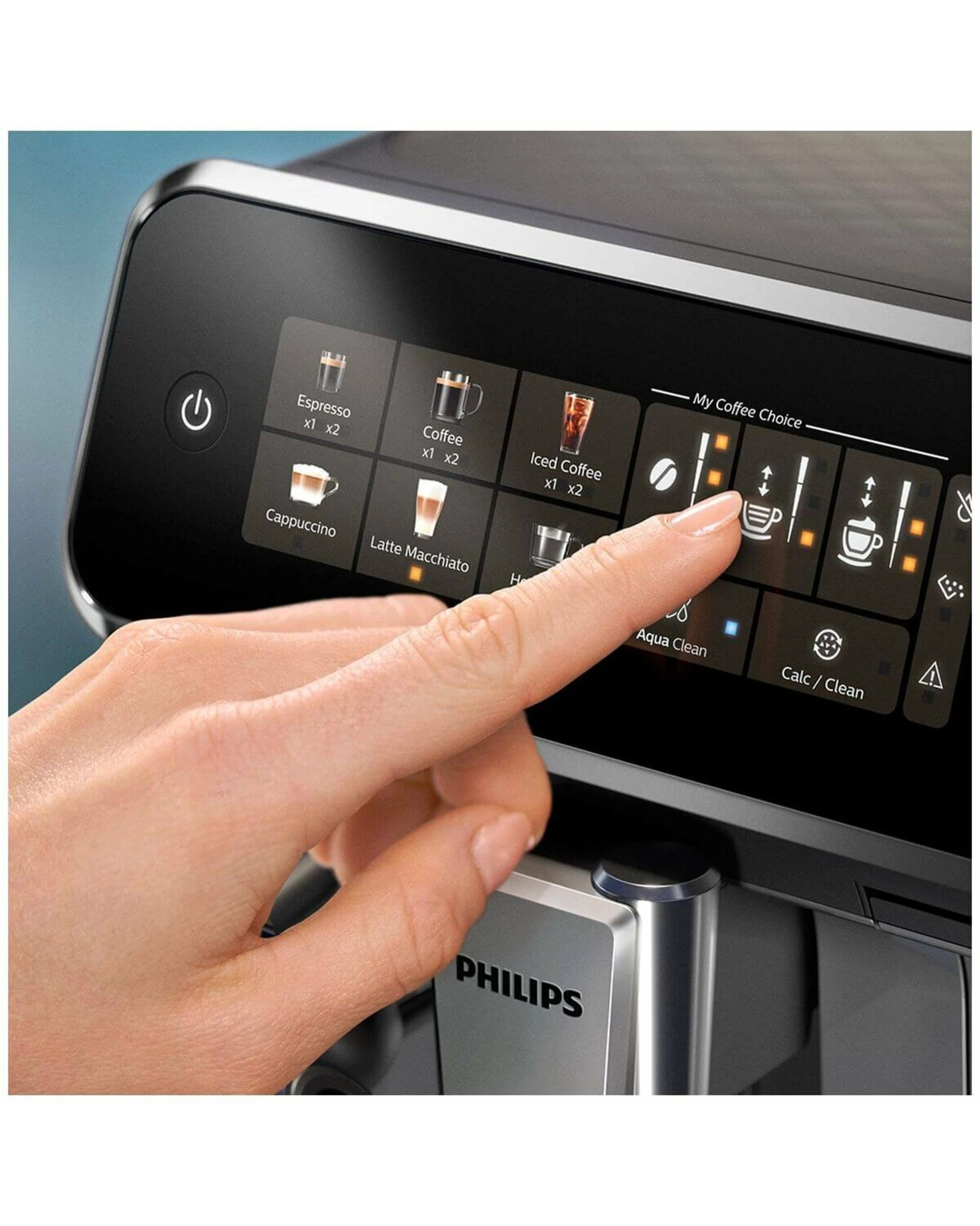 3 Philips Series 3300 Fully Automatic Espresso Machine Black/Steel, 3 of 4