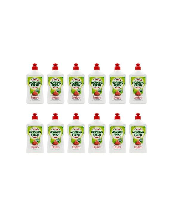 Morning Fresh 12PK Dishwashing Liquid Ultra Concentrate Strawberry Guava 400ml - Red