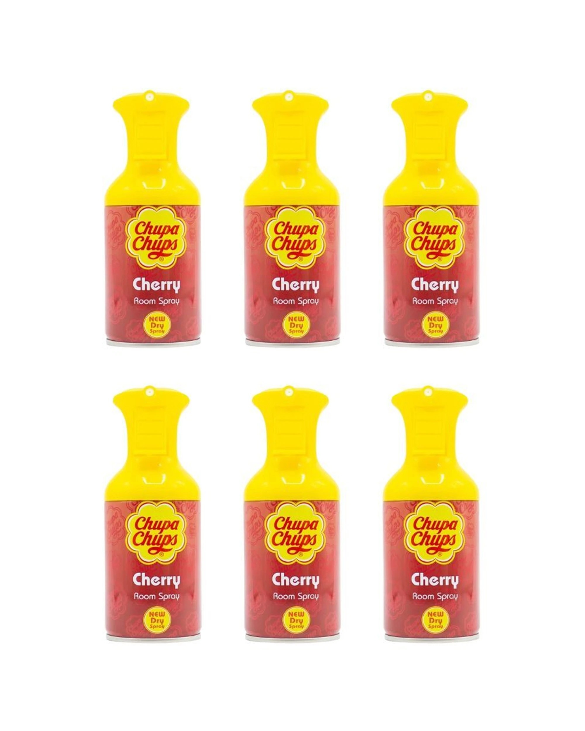 1 CHUPA CHUPS 6PK Room Spray Home Fragrance Cherry Scent Air Freshener 250ml - Multi, 1 of 3