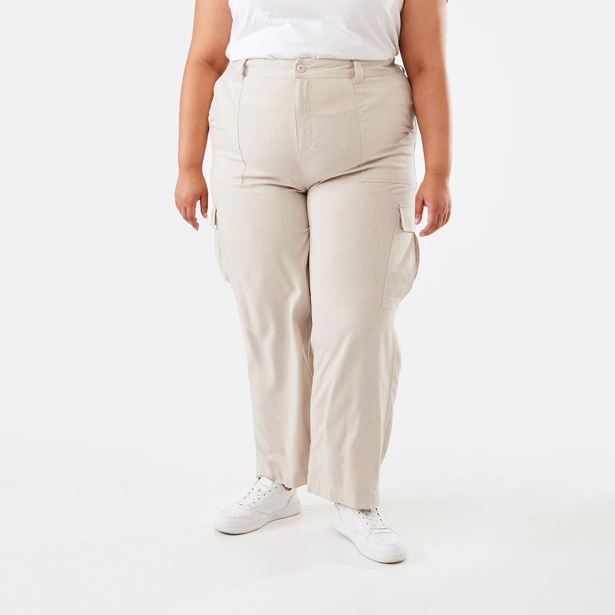 1 Curve Relaxed Cargo Pants Natural, 1 of 6