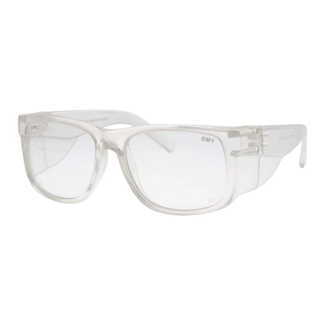 2 Defy Shield Safety Glasses Clear Lens, 2 of 4