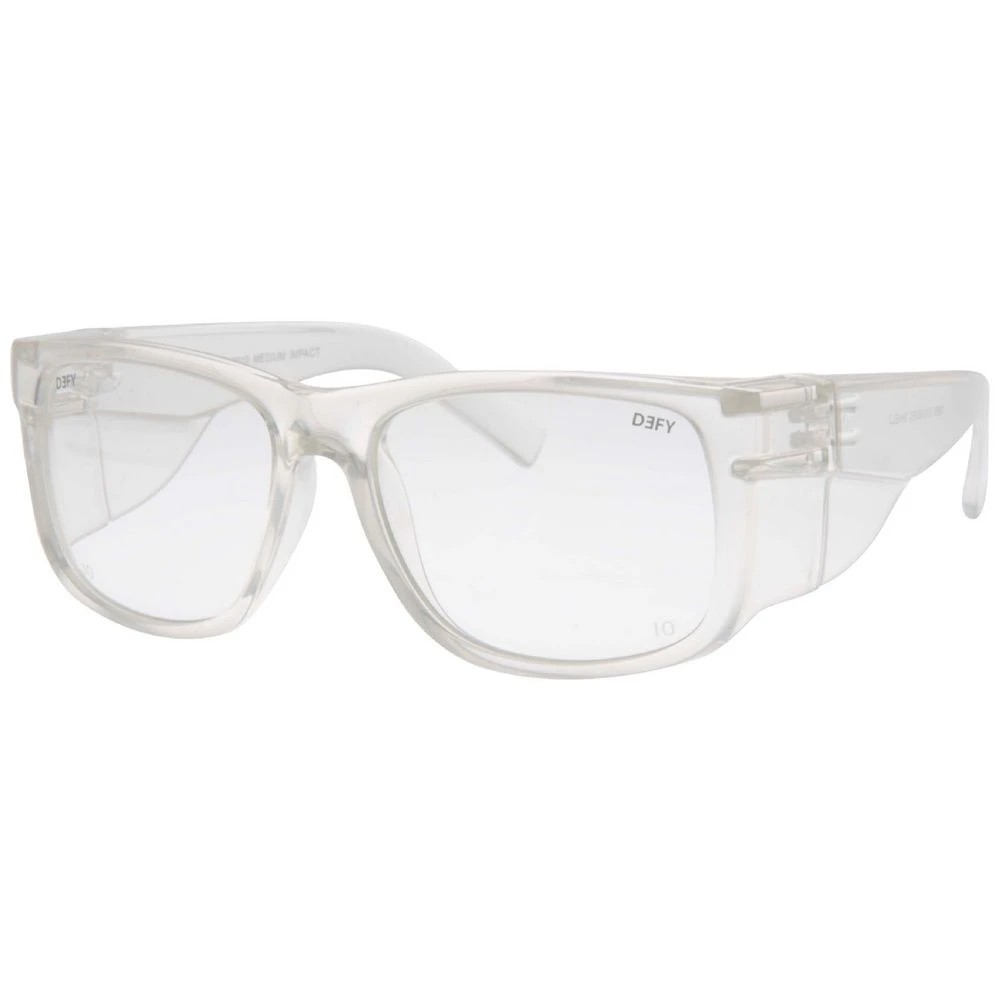 2 Defy Shield Safety Glasses Clear Lens, 2 of 4