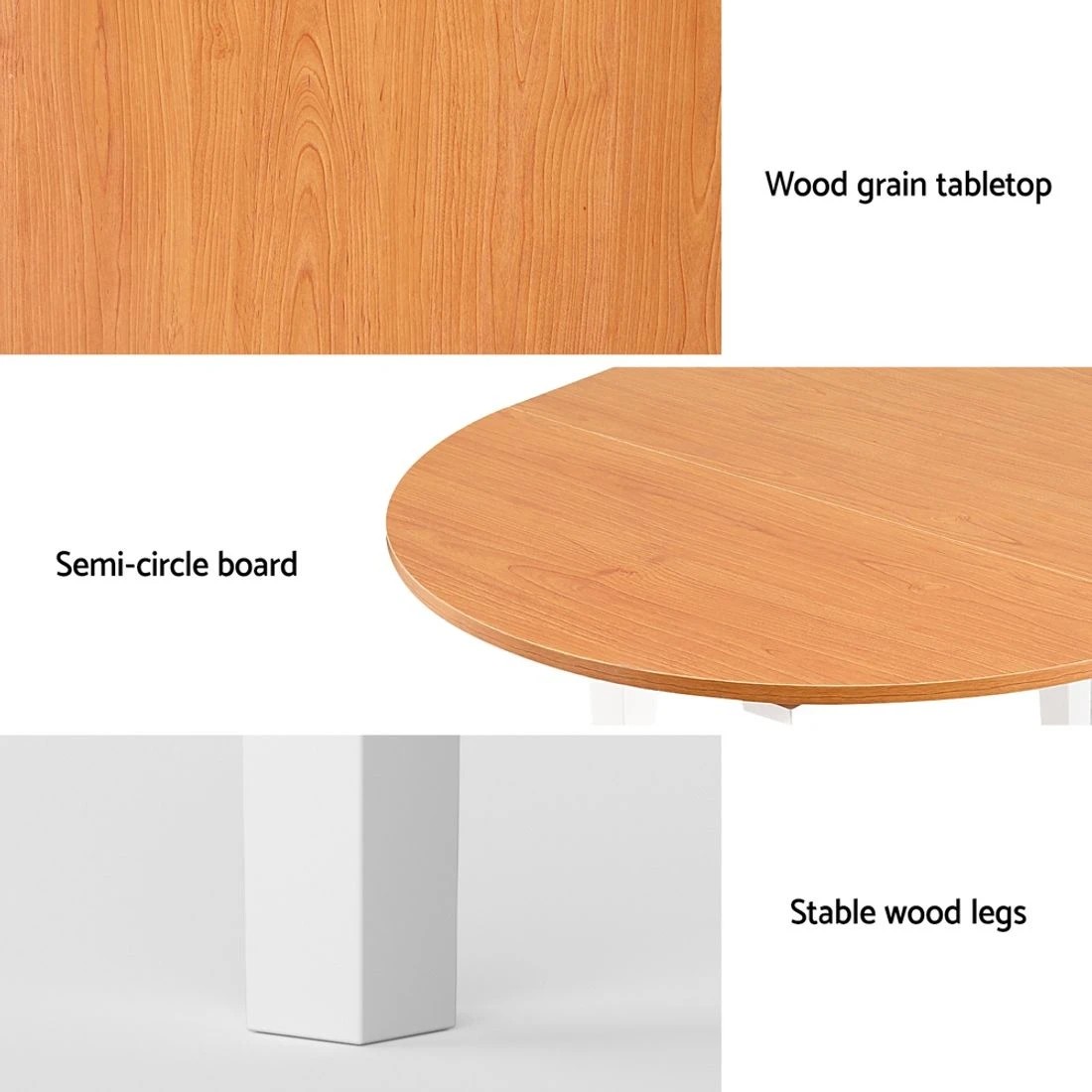 7 1.1M Artiss Dining Table Extendable - Multi, 7 of 7