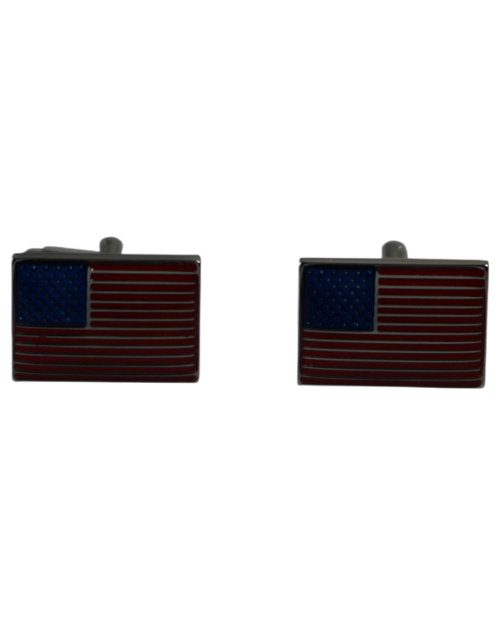 1 Zasel Mens United States Of America Flag Usa Cufflinks - Multi, 1 of 4
