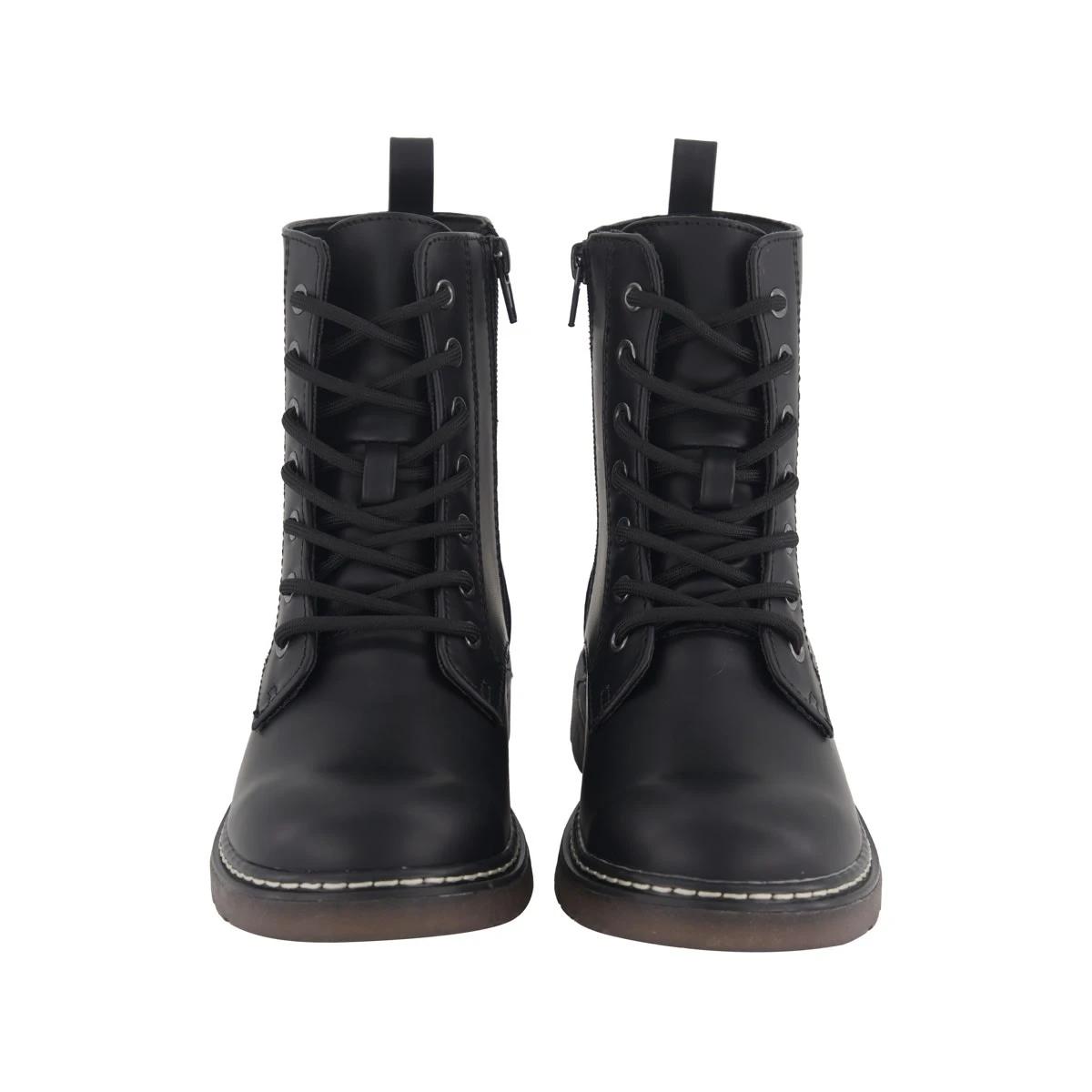 2 Senior Lace Up Boots Black, 2 of 4