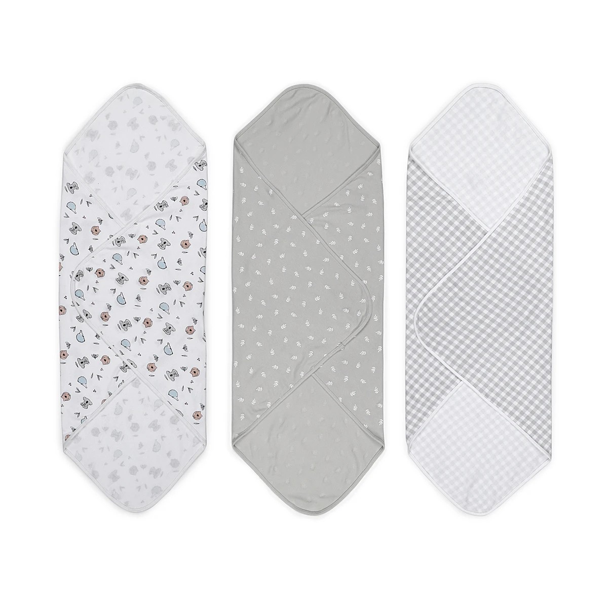 2 3 Pack Organic Cotton Interlock Wraps - Australiana, 2 of 7