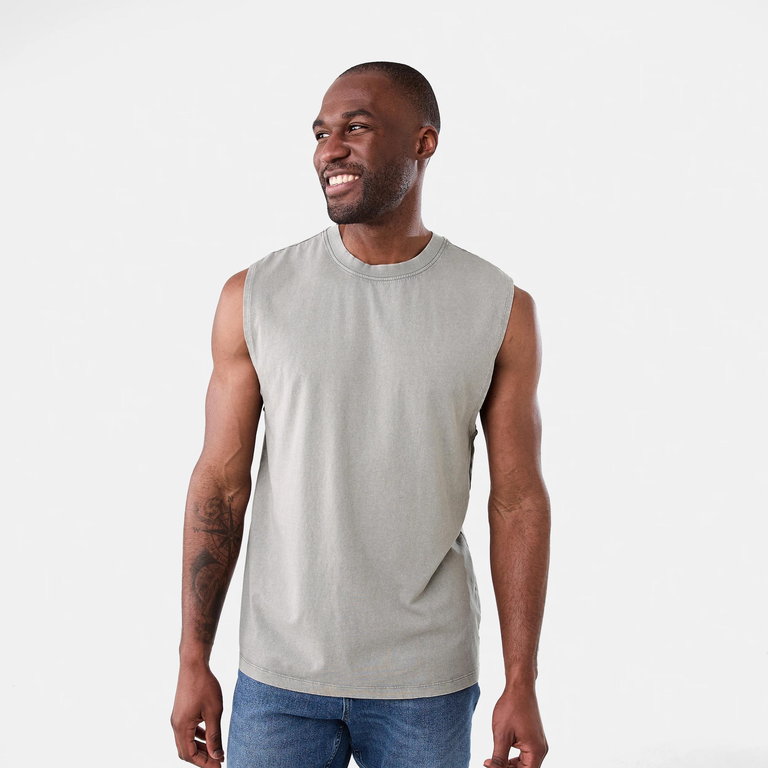 2 Oversized Washed Muscle SILENT STORM, 2 of 5