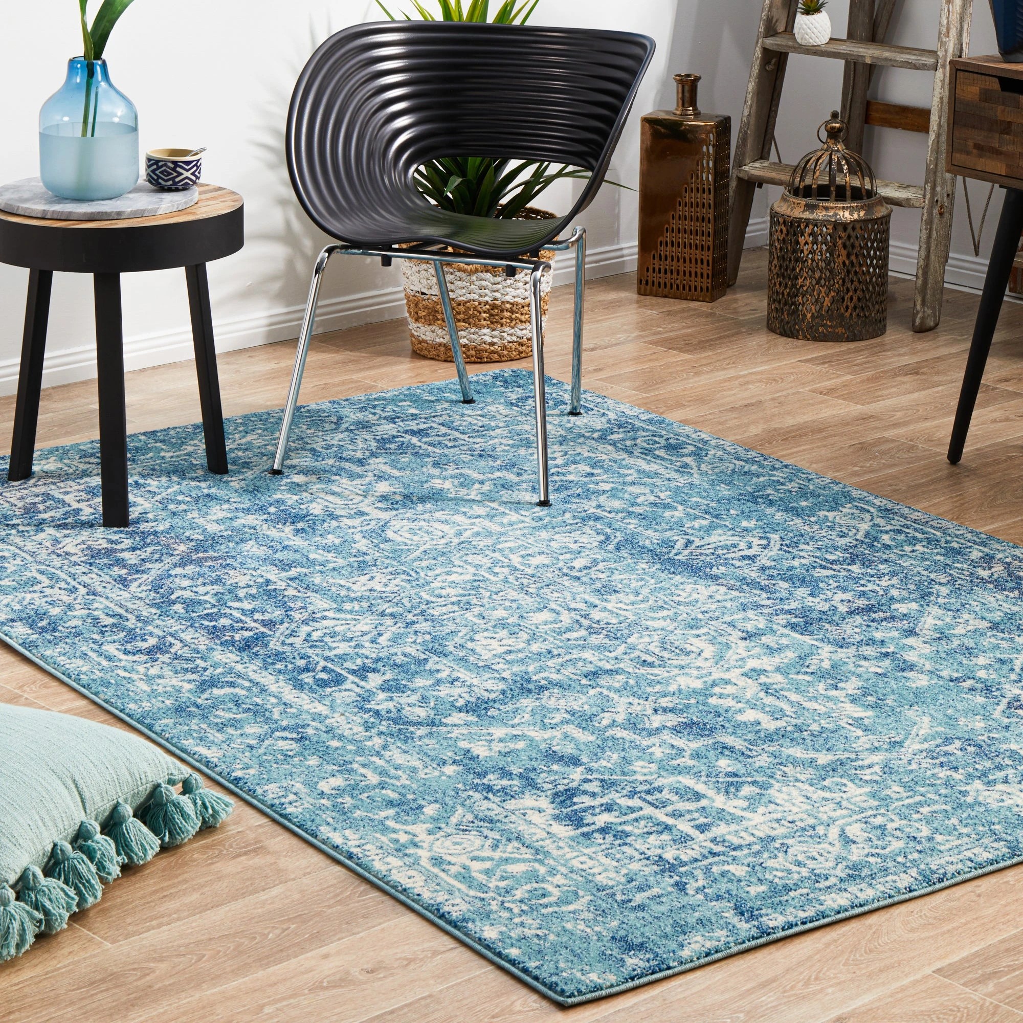 3 Common Ground Rugs Encore 253 290x200cm - Large Floor Rug - Blue, 3 of 9
