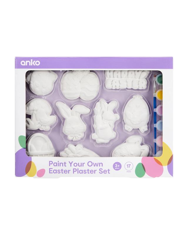 17 Piece Paint Your Own Easter Plaster