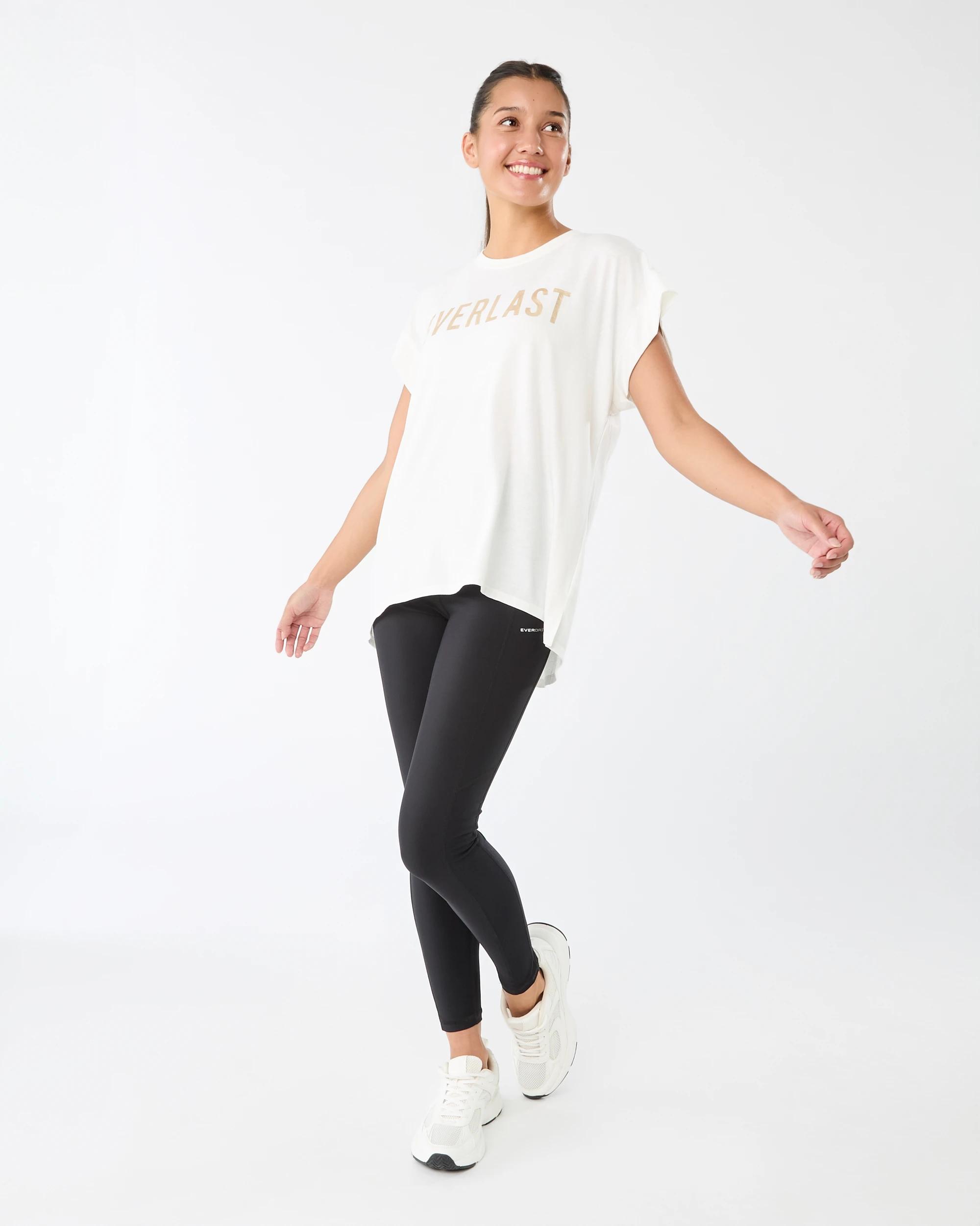 7 Everlast Womens Relaxed Longline T-shirt Mrshmallow, 7 of 7