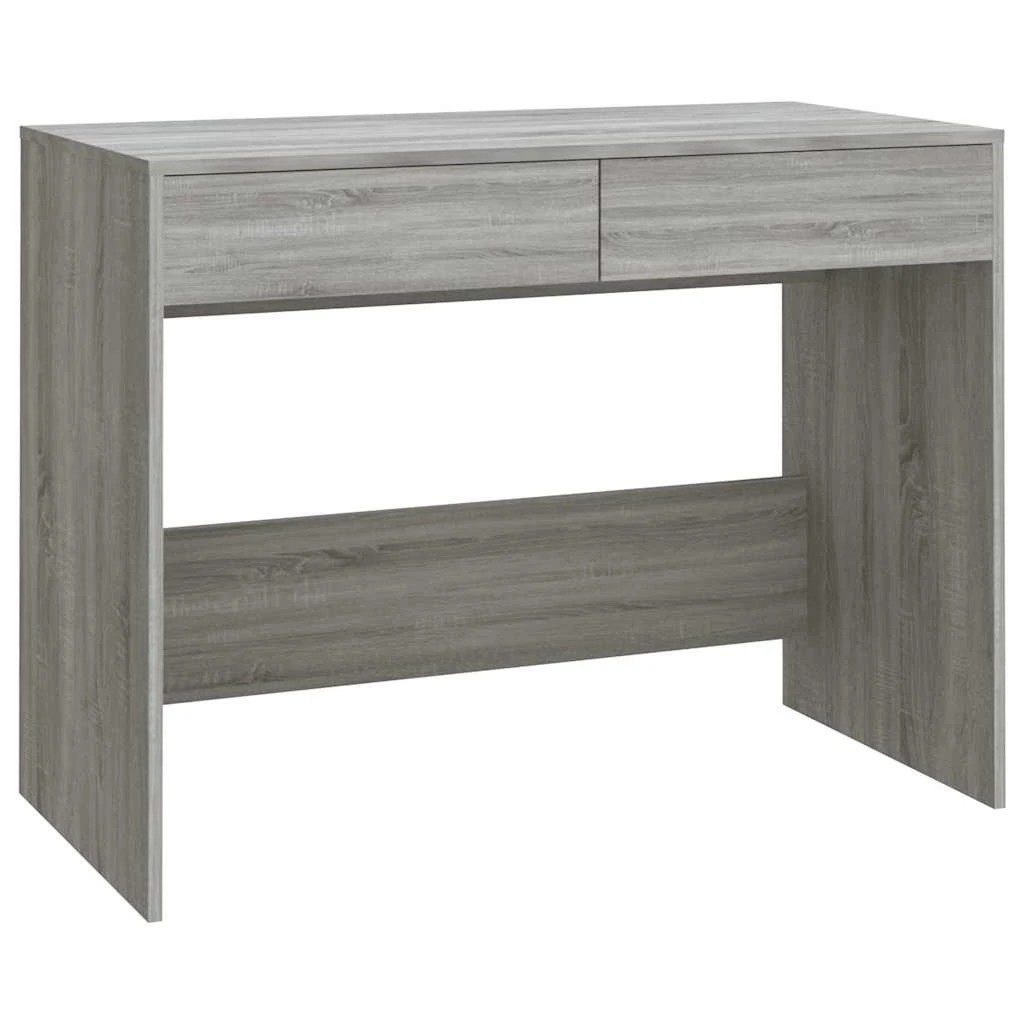 1 vidaXL Desk Ample Storage - Grey, 1 of 9