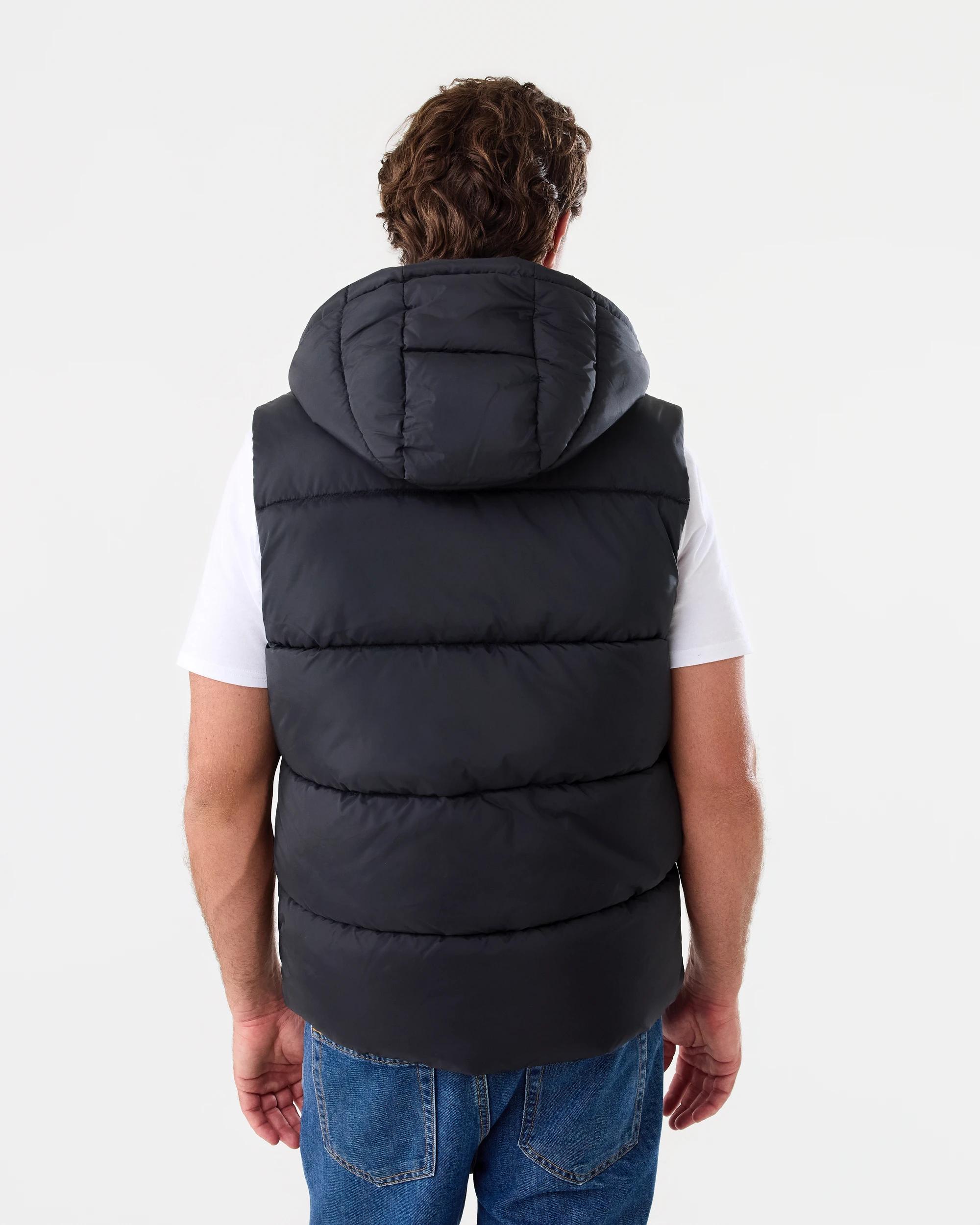 4 Hooded Puffer Vest Black, 4 of 7