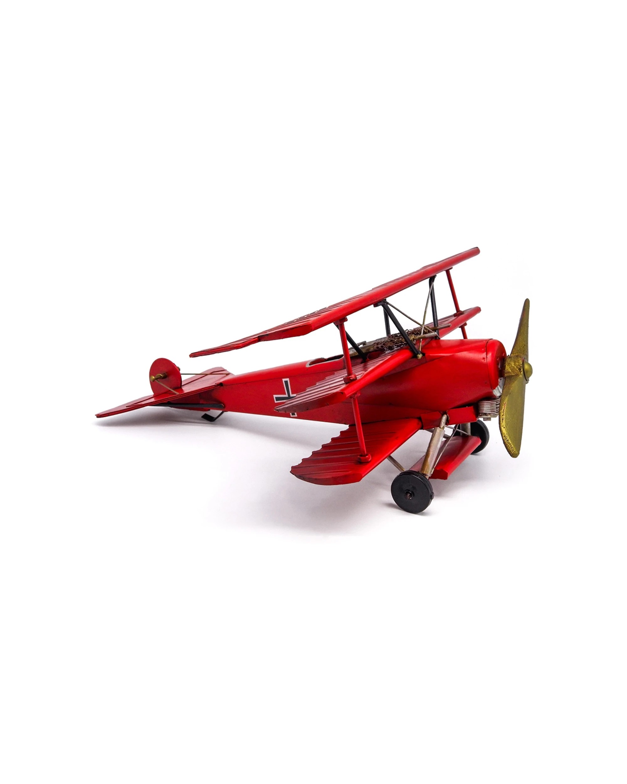 3 Boyle Metal Ornament Home Decor Collectible Baron Plane 37.5x39x14.5cm - Red, 3 of 6