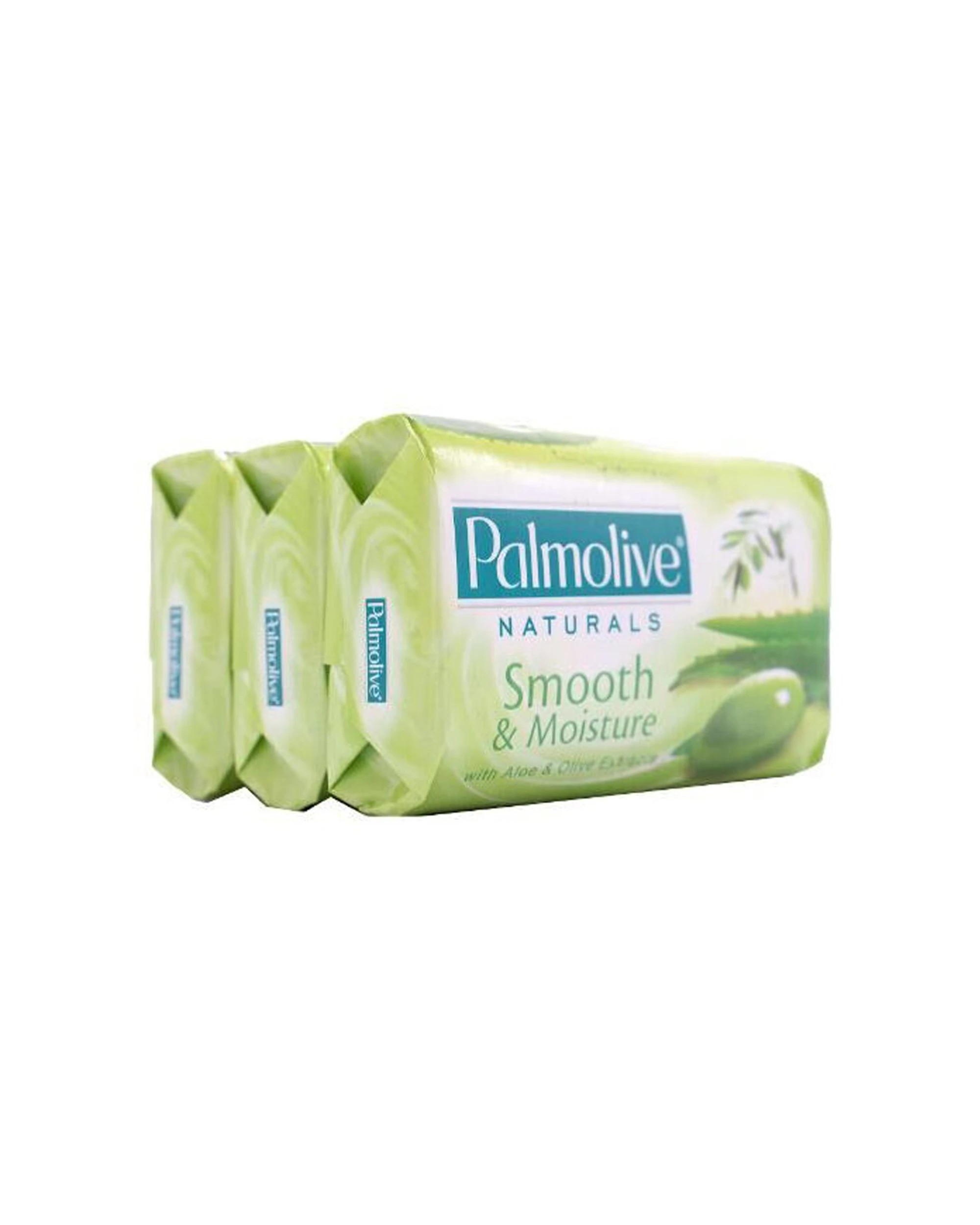 1 Palmolive 3pc Naturals Smooth & Moisture With Aloe Soap Bar 80g - White, 1 of 5
