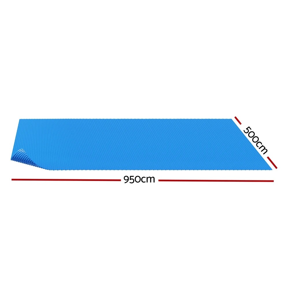 2 Aqua Buddy Pool Cover 600 Micron Bubble Heat Solar Blanket Shed  9.5x5m - Blue, 2 of 6