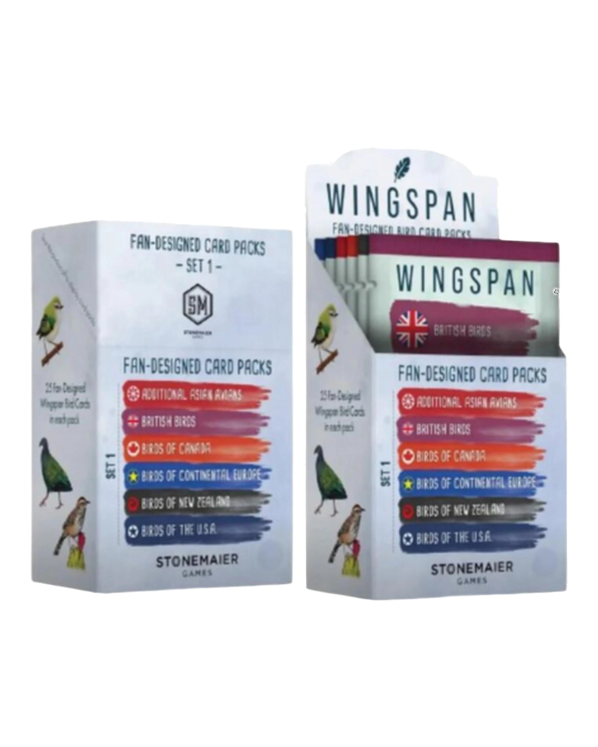 1 Stonemaier Games Wingspan Fan Designed Packs set Of 6, 1 of 2