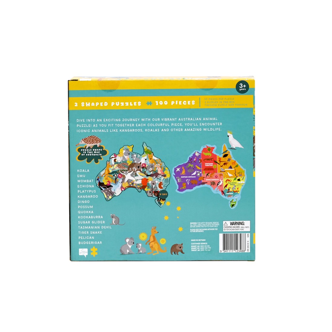 6 Set of 2 Australian Shaped Puzzles, 6 of 6