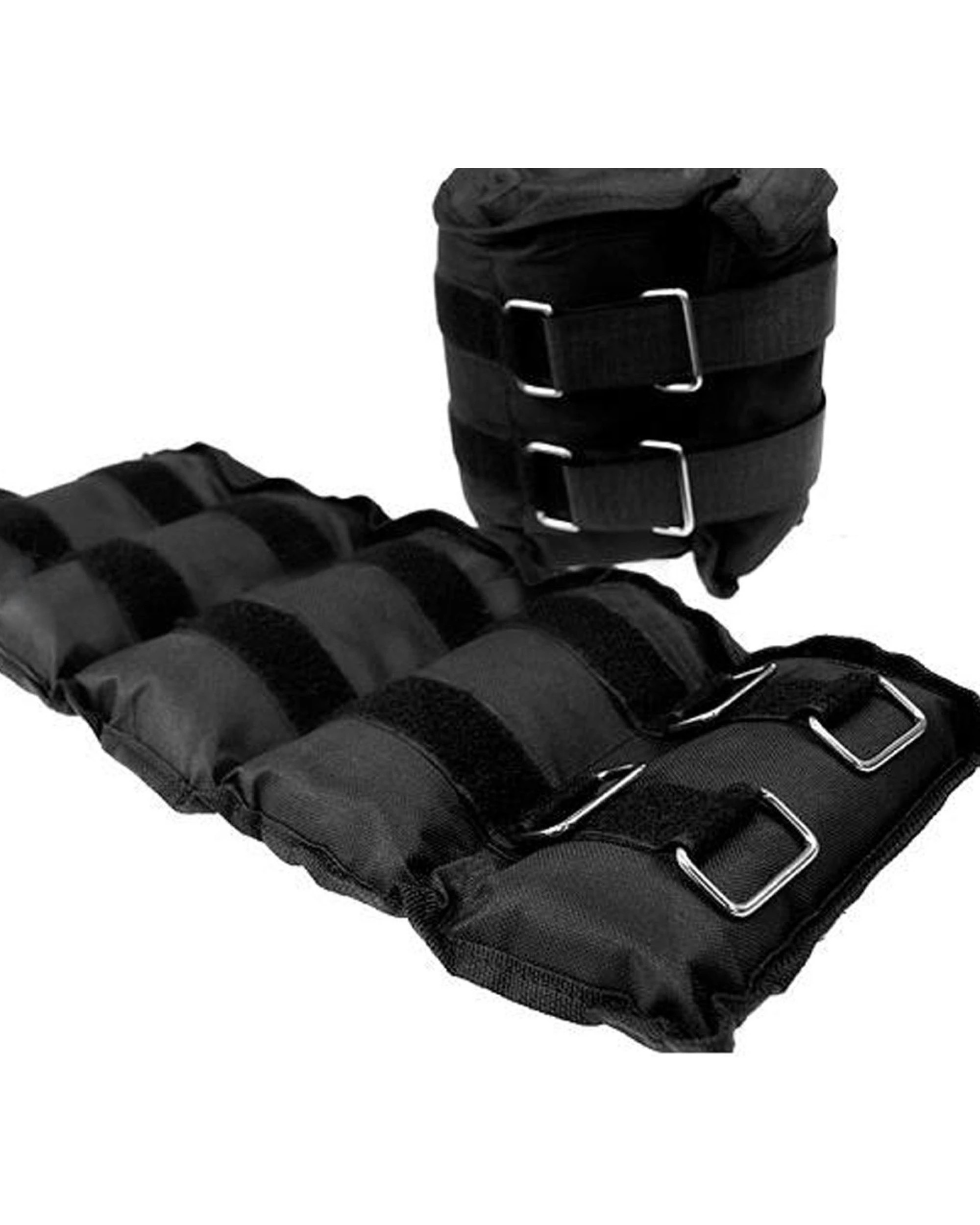6 Powertrain Heavy Duty Adjustable Ankle Wrist Weights 5kg - Black, 6 of 6