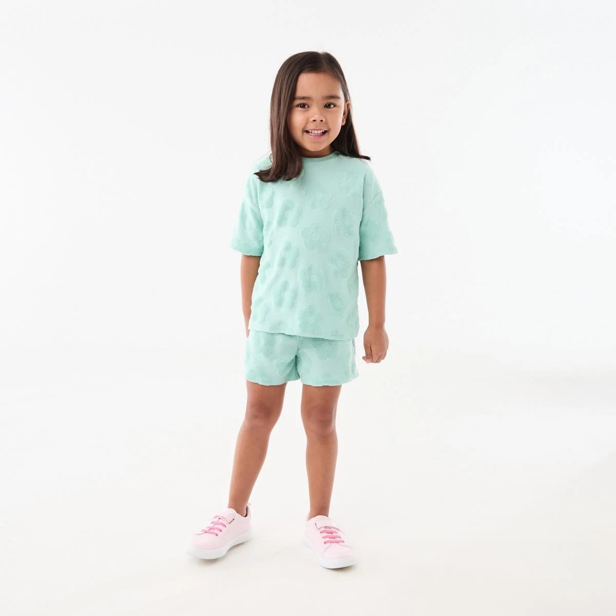 5 Short Sleeve Texture T-shirt Grn Daisy, 5 of 8