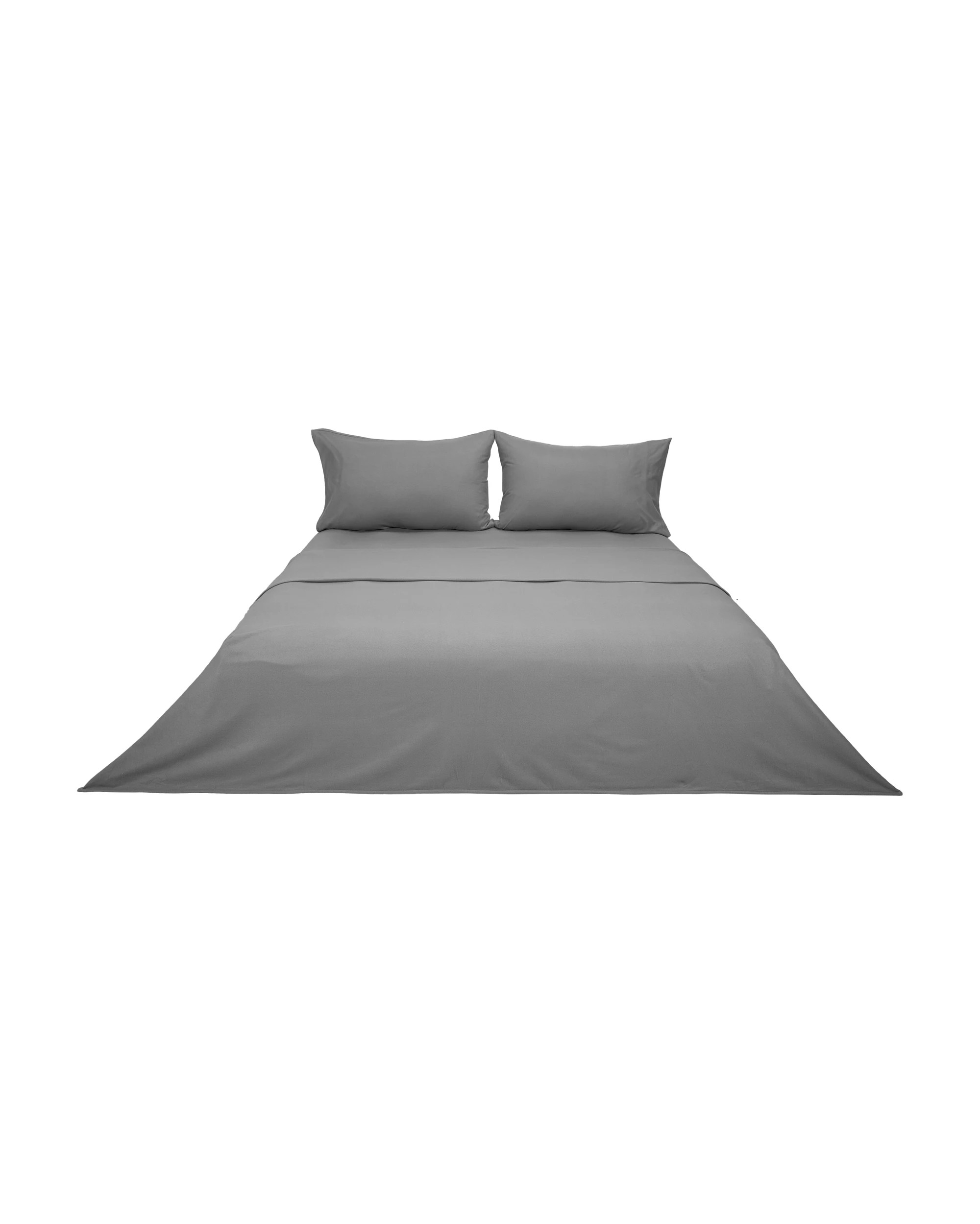 6 Soft Touch Sheet Set - Double Bed, Grey, 6 of 7