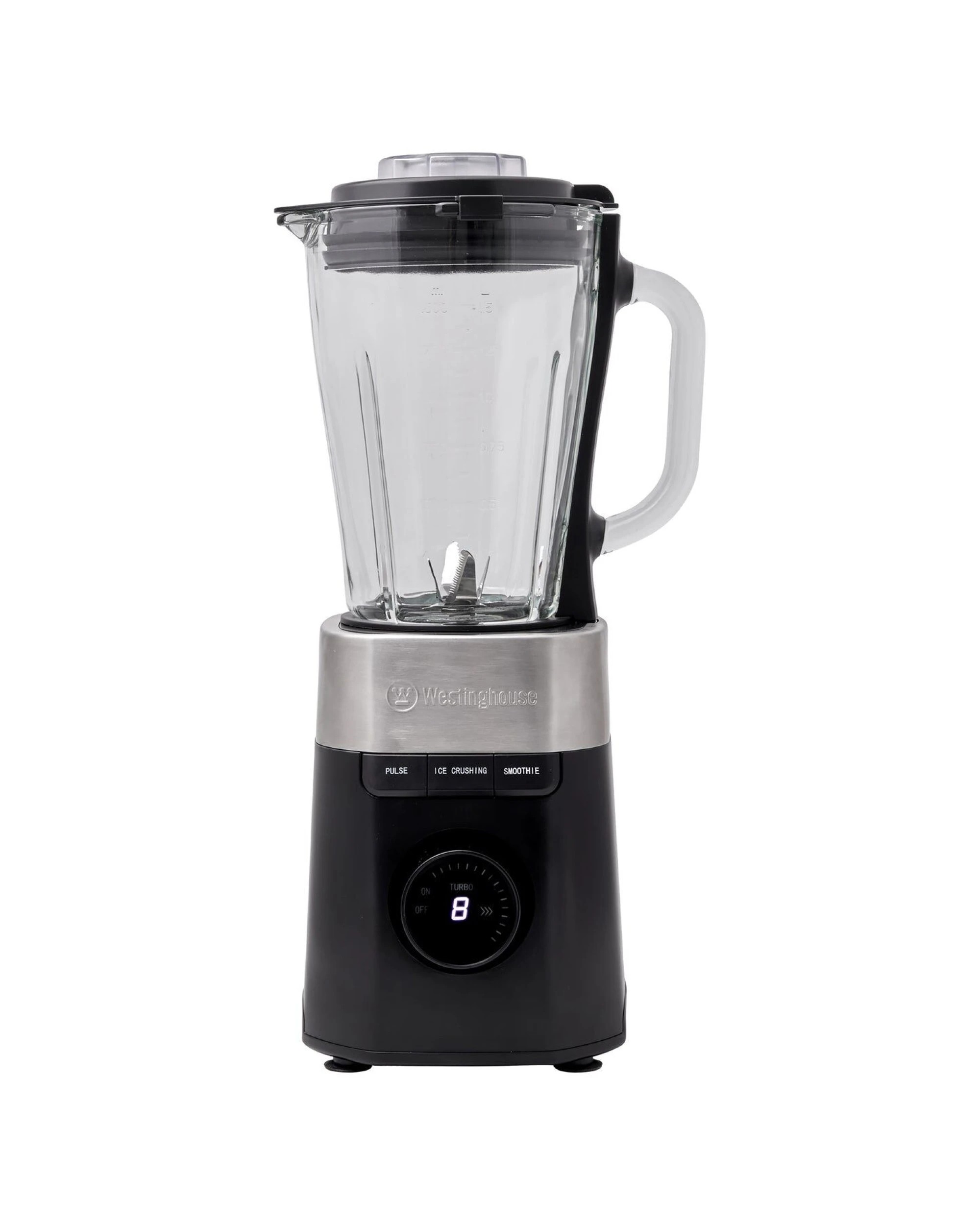 5 Westinghouse Digital Display Glass Jug Blender with 1.5L Capacity and Hex Blade, 5 of 9