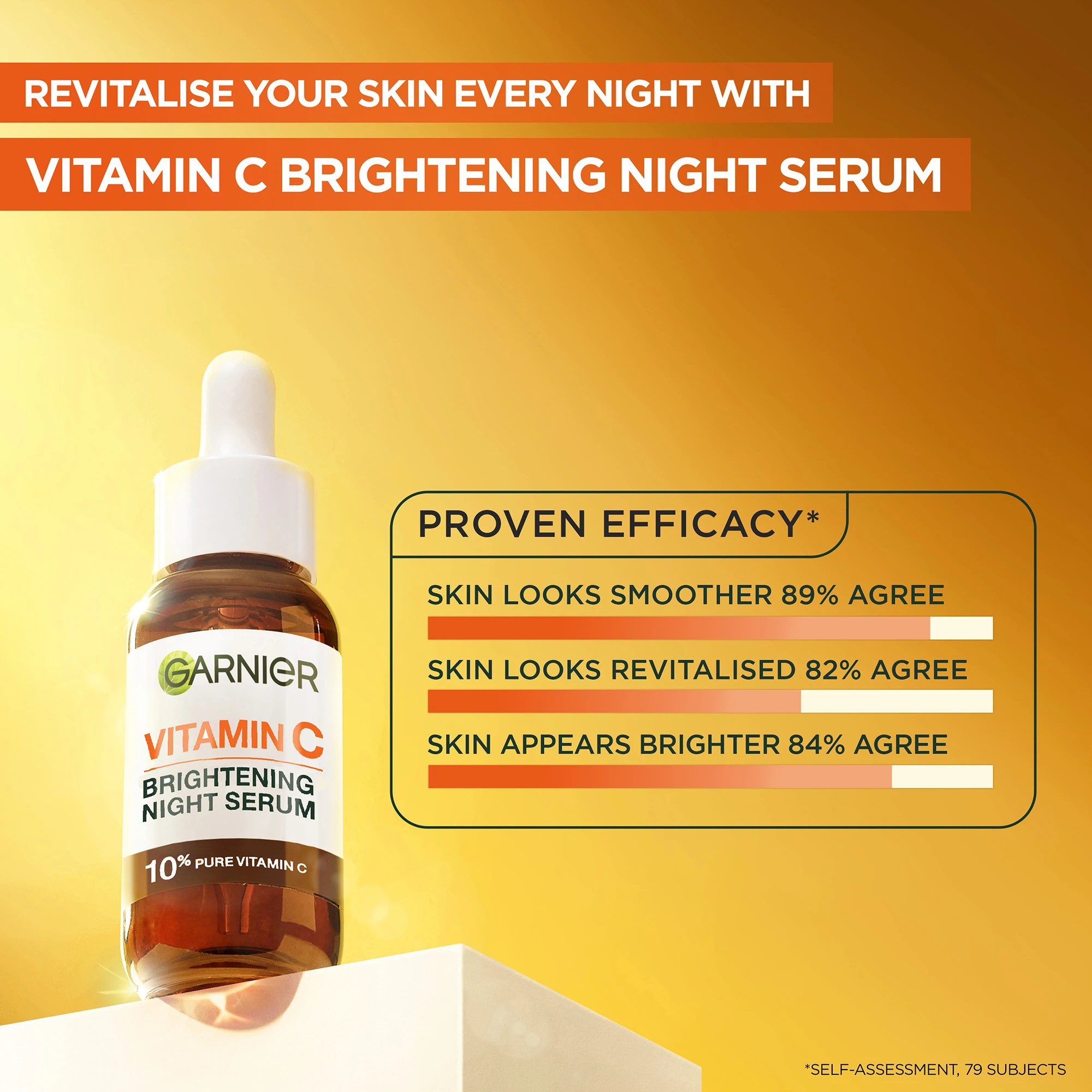 4 Garnier Brightening Night Serum - Vitamin C, 4 of 10