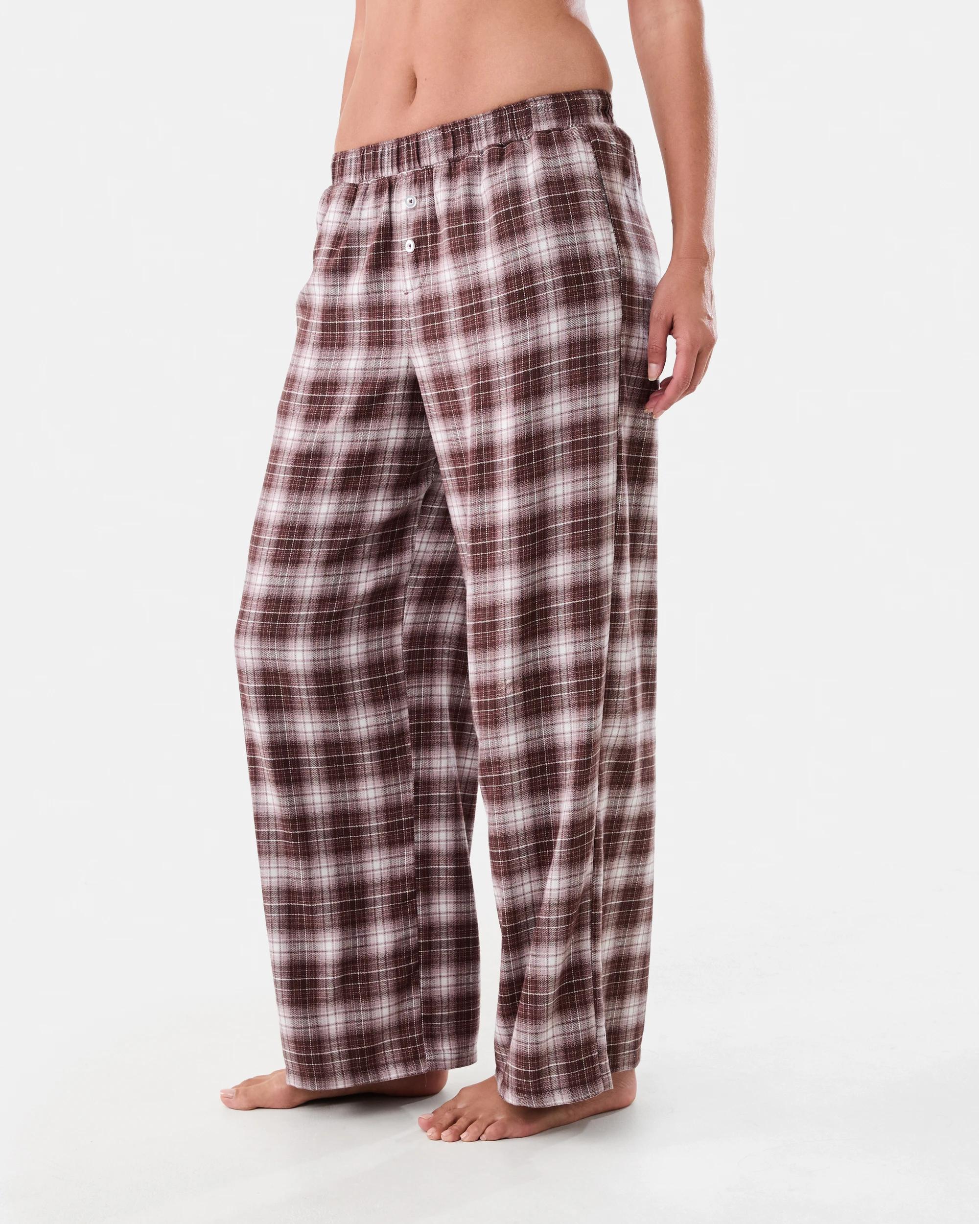 2 Boyfriend Flannel Pants Choc Chk, 2 of 6