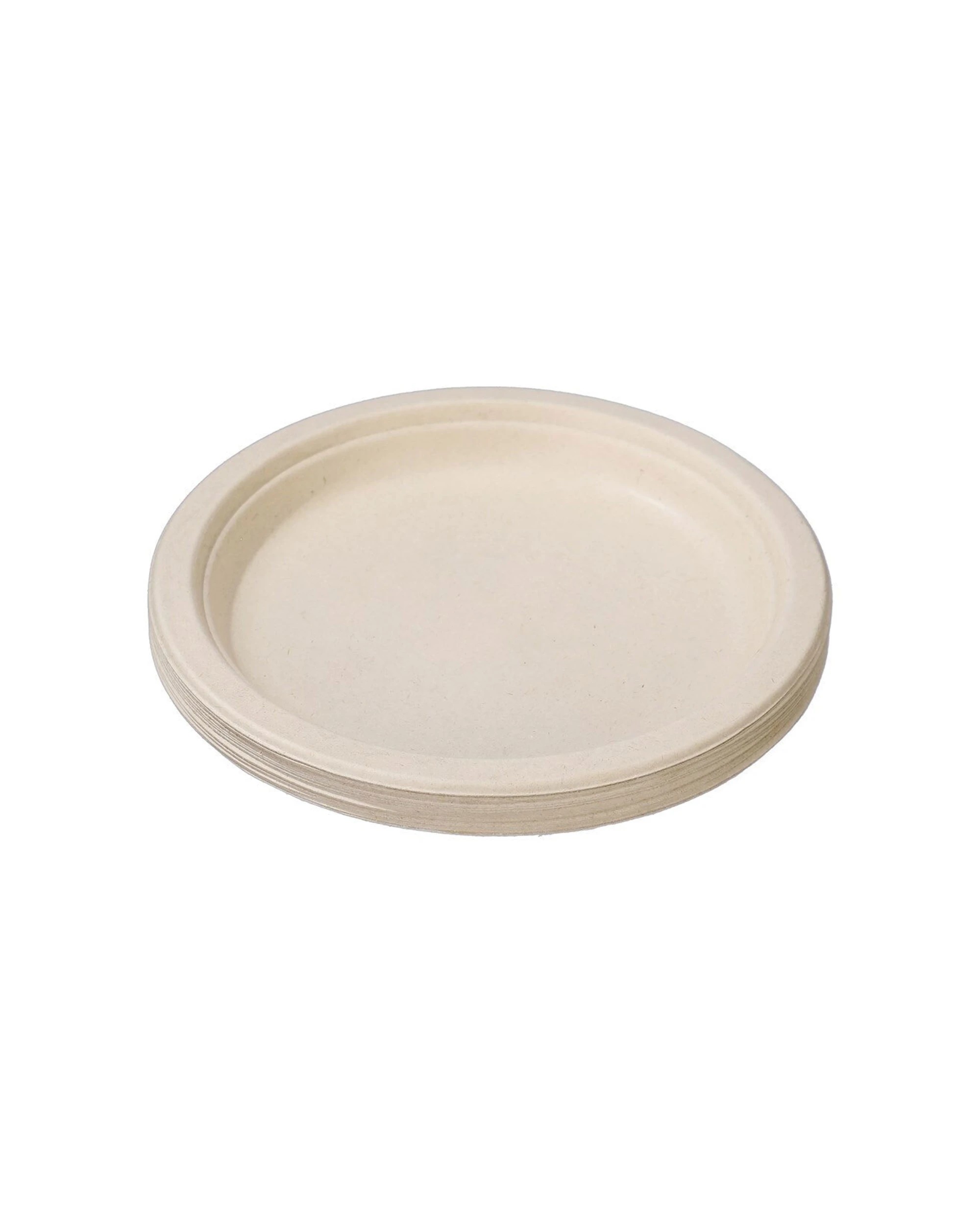 3 12pc Lemon & Lime Eco-friendly/biodegradable Disposable 18cm Side Plate Natural
 - Natural, 3 of 3
