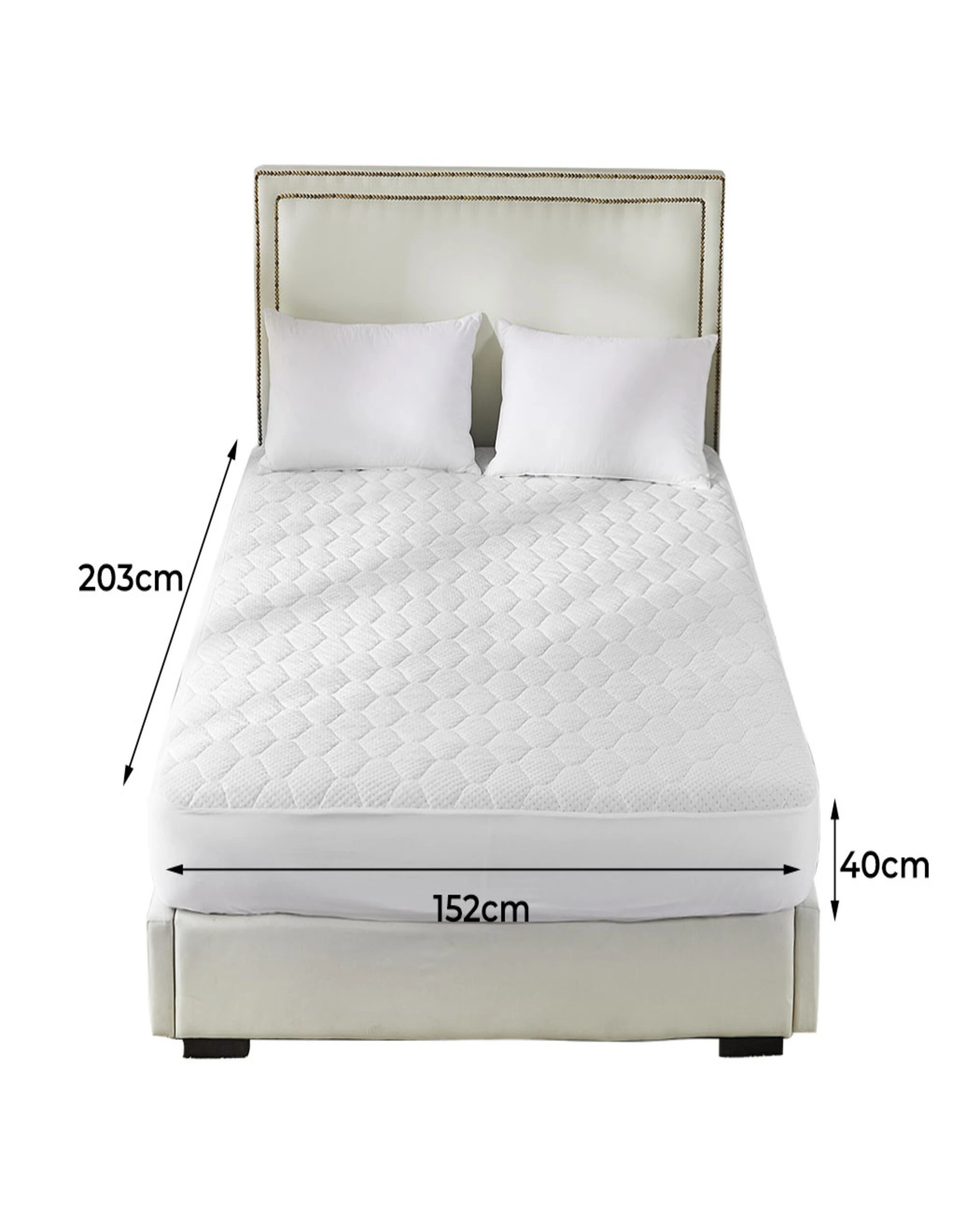 2 Dreamz Bamboo Mattress Protector Queen, 2 of 7
