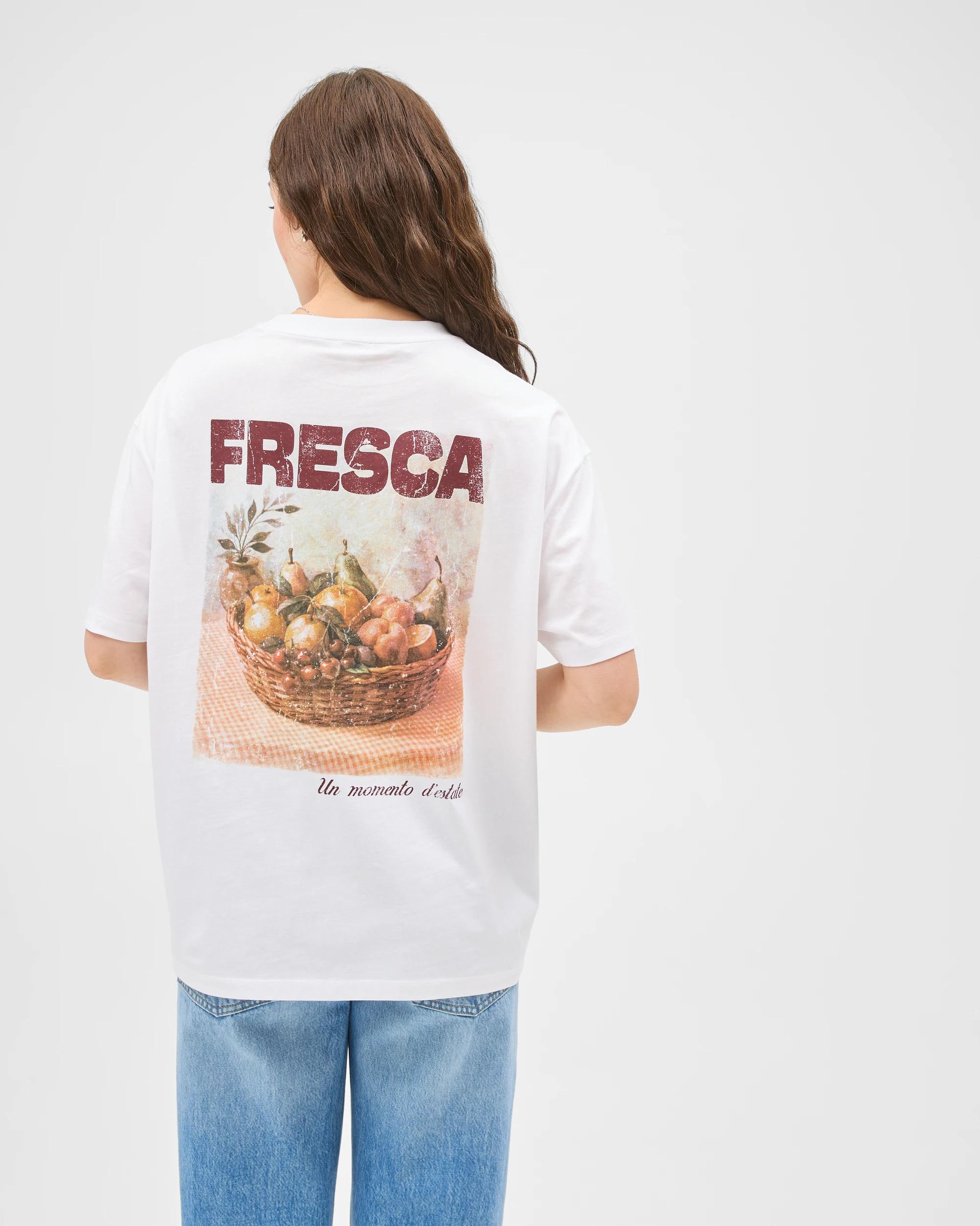 7 Lily Loves Australian Cotton Oversized Boyfriend T-Shirt WHITE FRESCA, 7 of 7