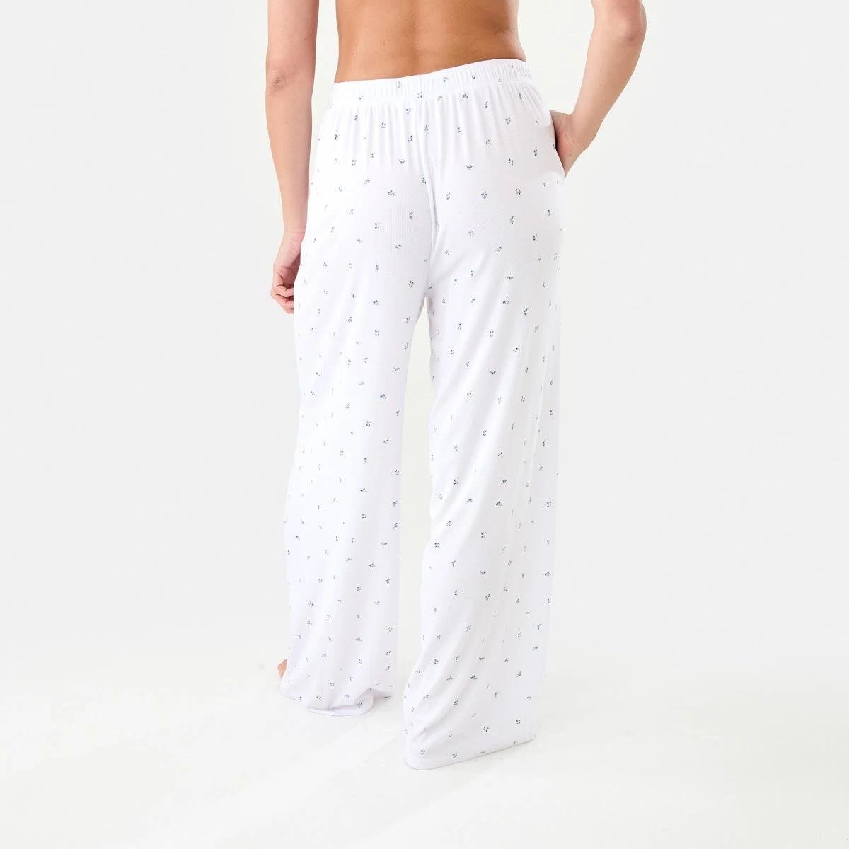 3 Rib Wide Leg Comfort Pants Sm Ditsy W, 3 of 6