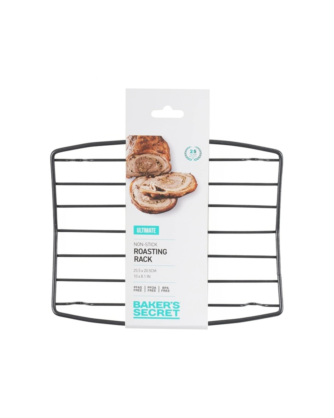 Bakers Secret Ultimate Non-Stick Roasting Rack 25.5x20.5cm Durable ...