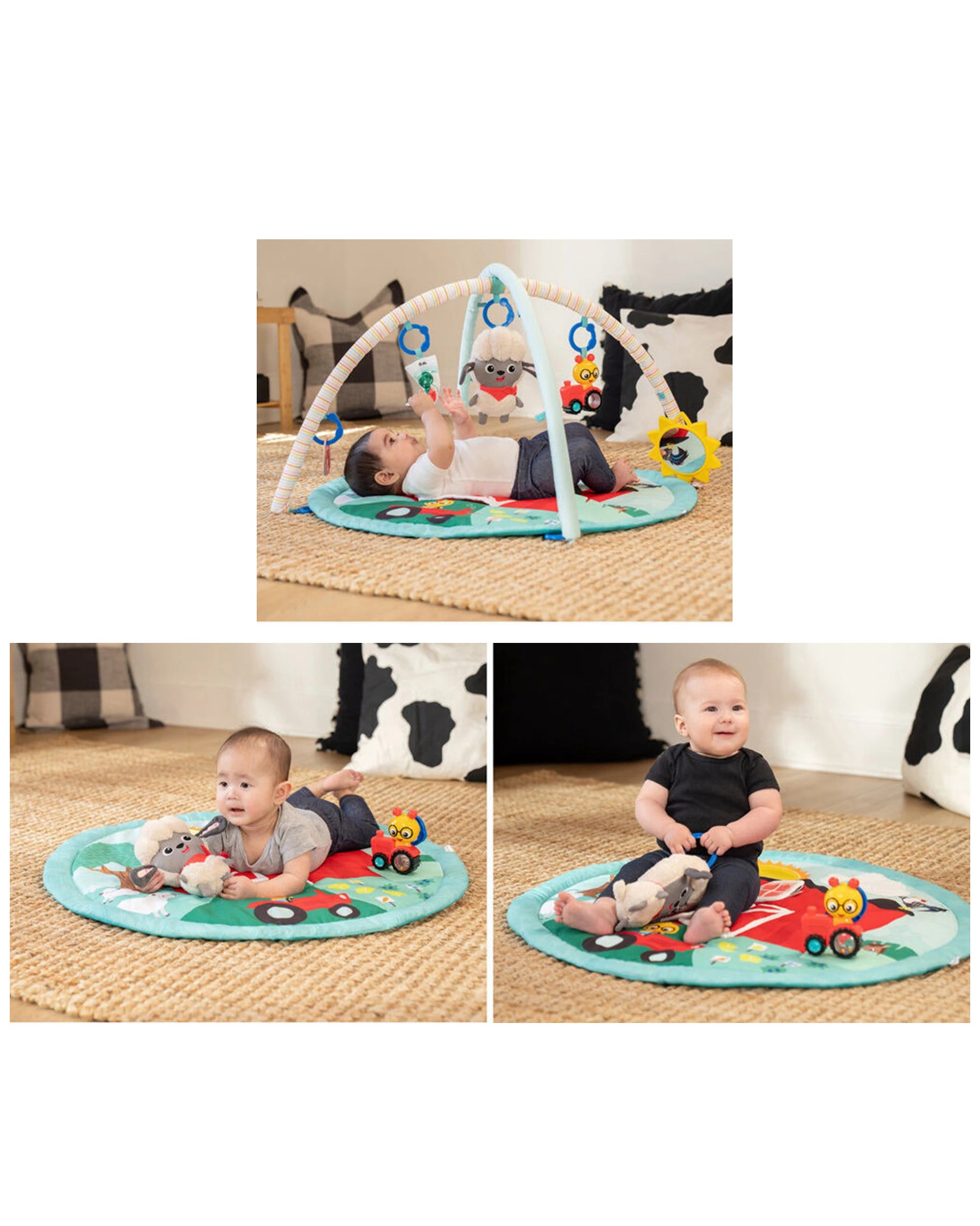 2 Baby Einstein Farm Explorers Happy Harvest Touch And Feel Activity Gym
 - multi, 2 of 5