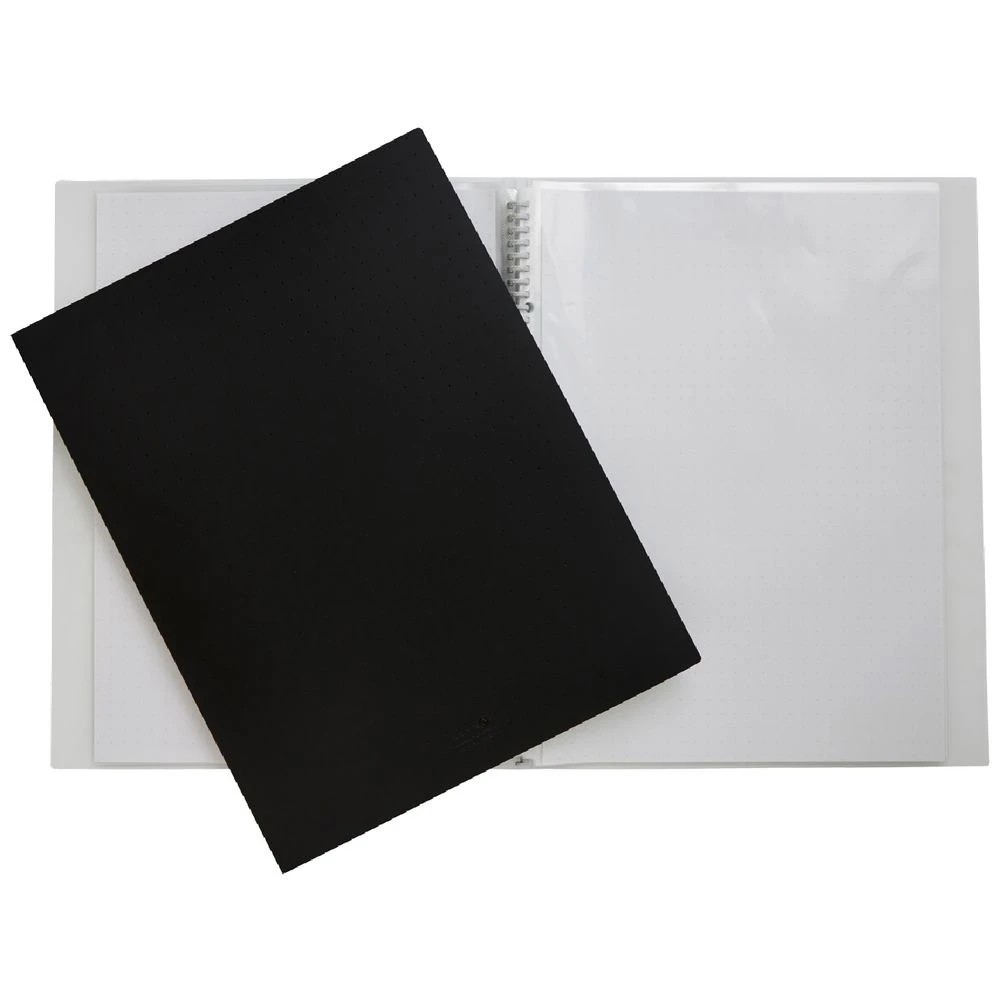 1 Aqua Drops Display Book A3 15 Pocket Refillable Black, 1 of 3