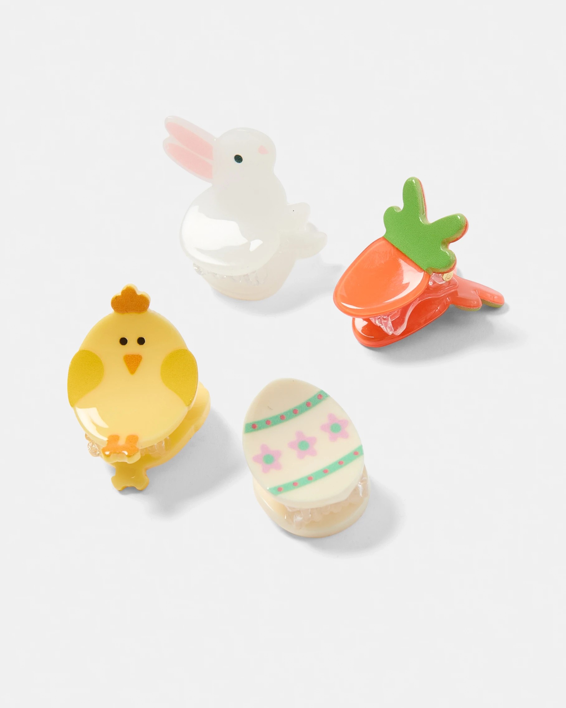 1 4 Pack Novelty Mini Easter Claw Hair Clips, 1 of 3