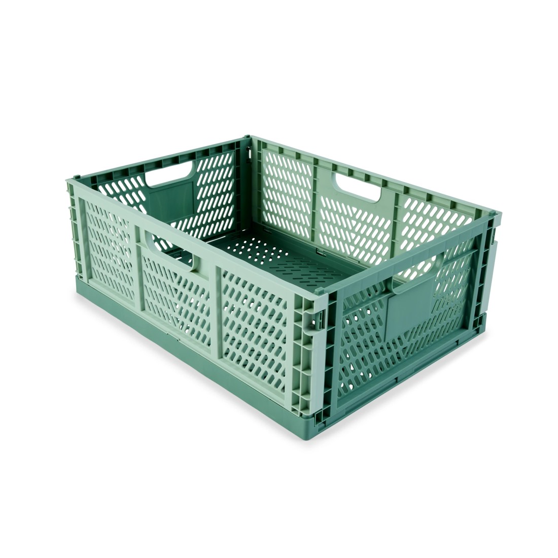 4 30L Collapsible Crate - Large, Green, 4 of 10