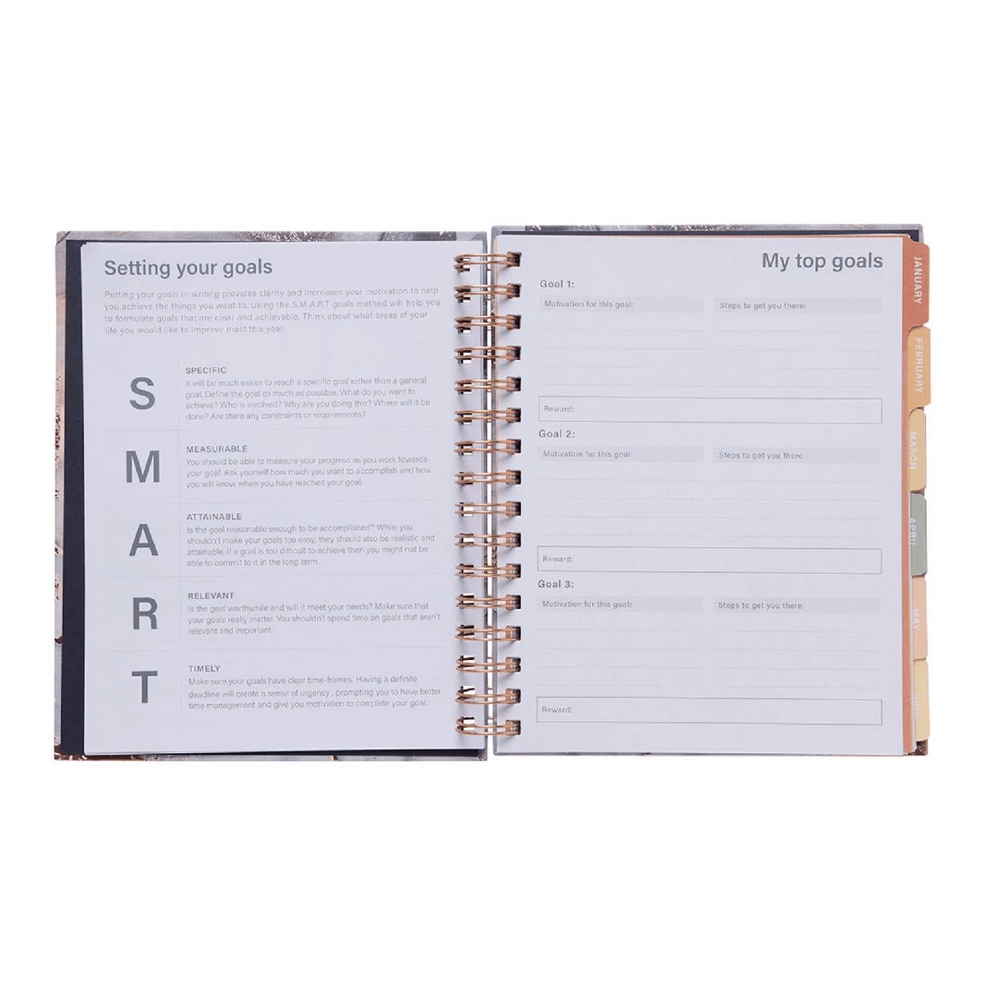 4 Otto 18 Month Undated Planner Marble, 4 of 8