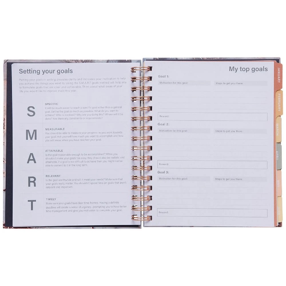 4 Otto 18 Month Undated Planner Marble, 4 of 8