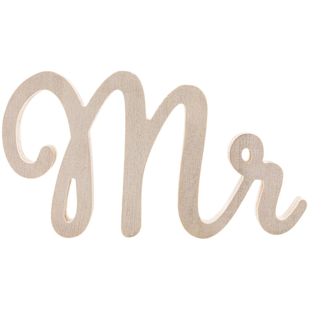 1 Born Plywood Sign Mr, 1 of 4