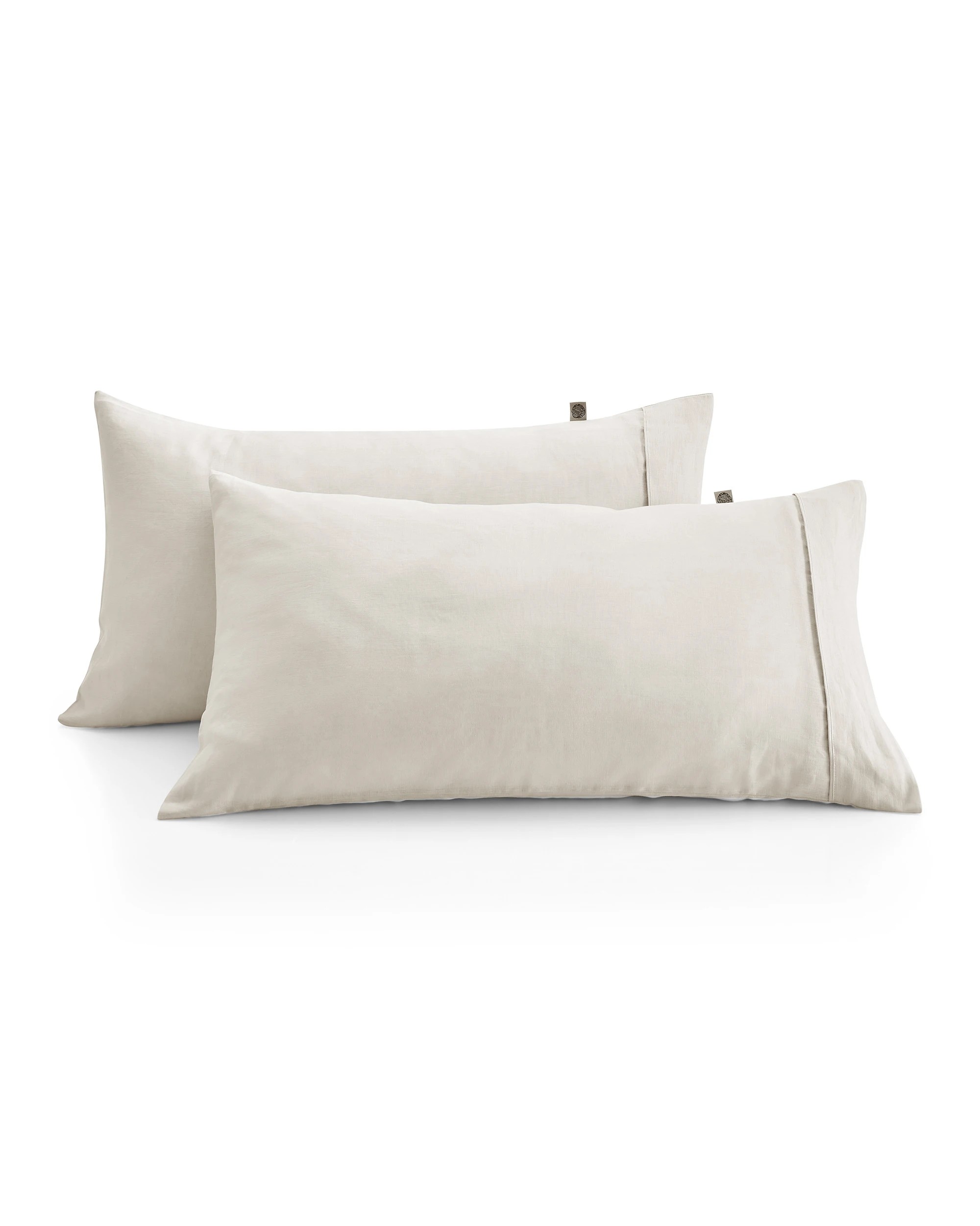 2 Natural Home 100% European Flax Linen King Pillowcase Twin Pack - Natural, 2 of 4