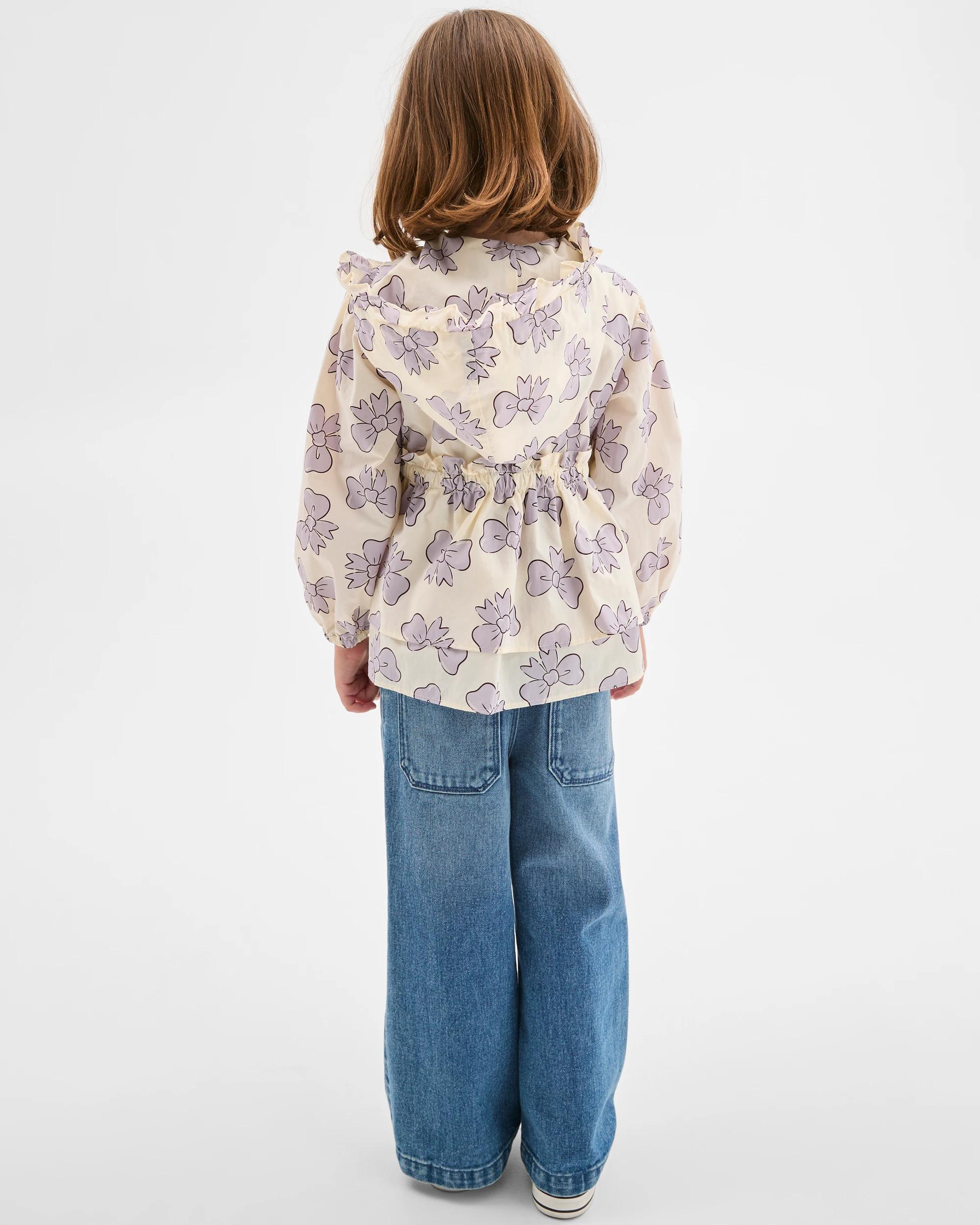 5 Target Kids Water Repellent Long Sleeve Frill Jacket BOW AOP MULTI, 5 of 7