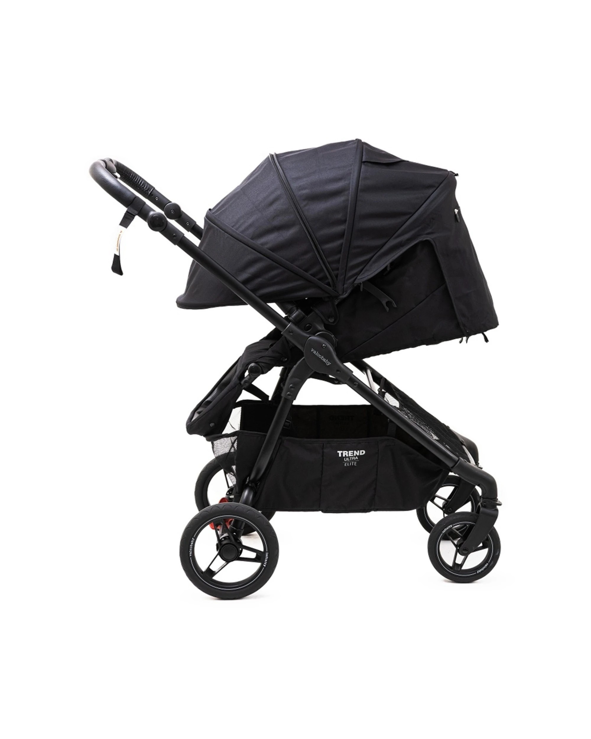 2 Valcobaby Trend Ultra Elite Stroller Pram Reversible One-Hand Fold Infinity - Black, 2 of 8